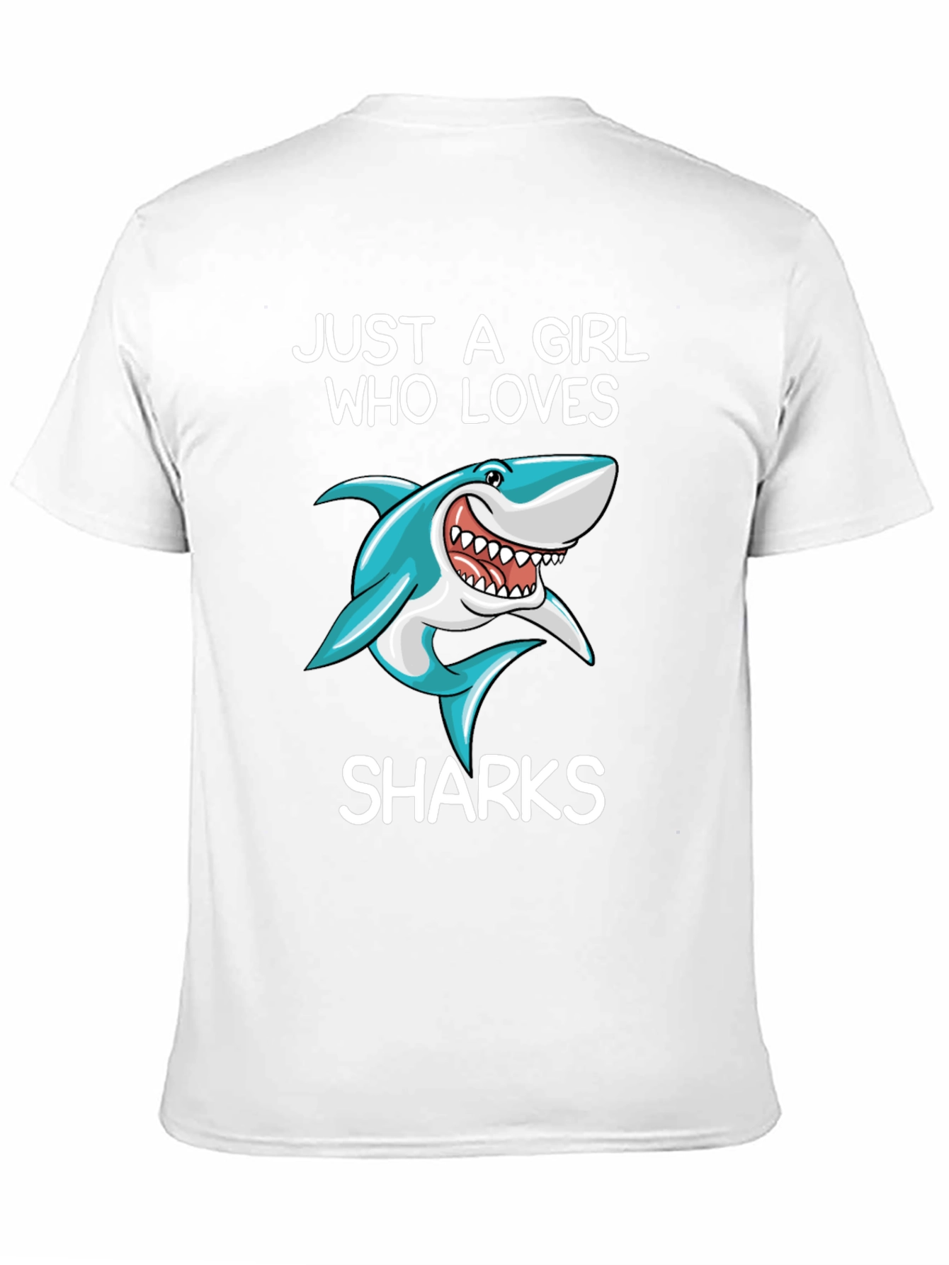 Just a Girl Who Loves Sharks Graphic Tee