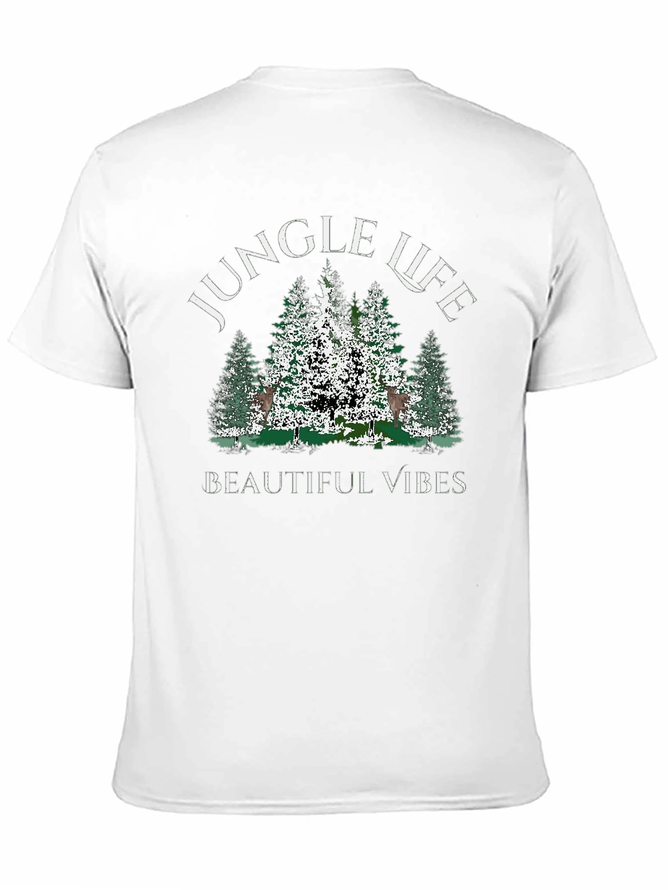 Jungle Life Graphic Tee - Beautiful Vibes Black T-Shirt