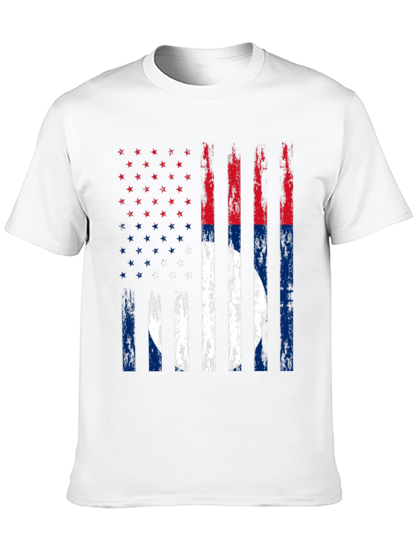 Distressed US Flag T-Shirt Patriotic Tee