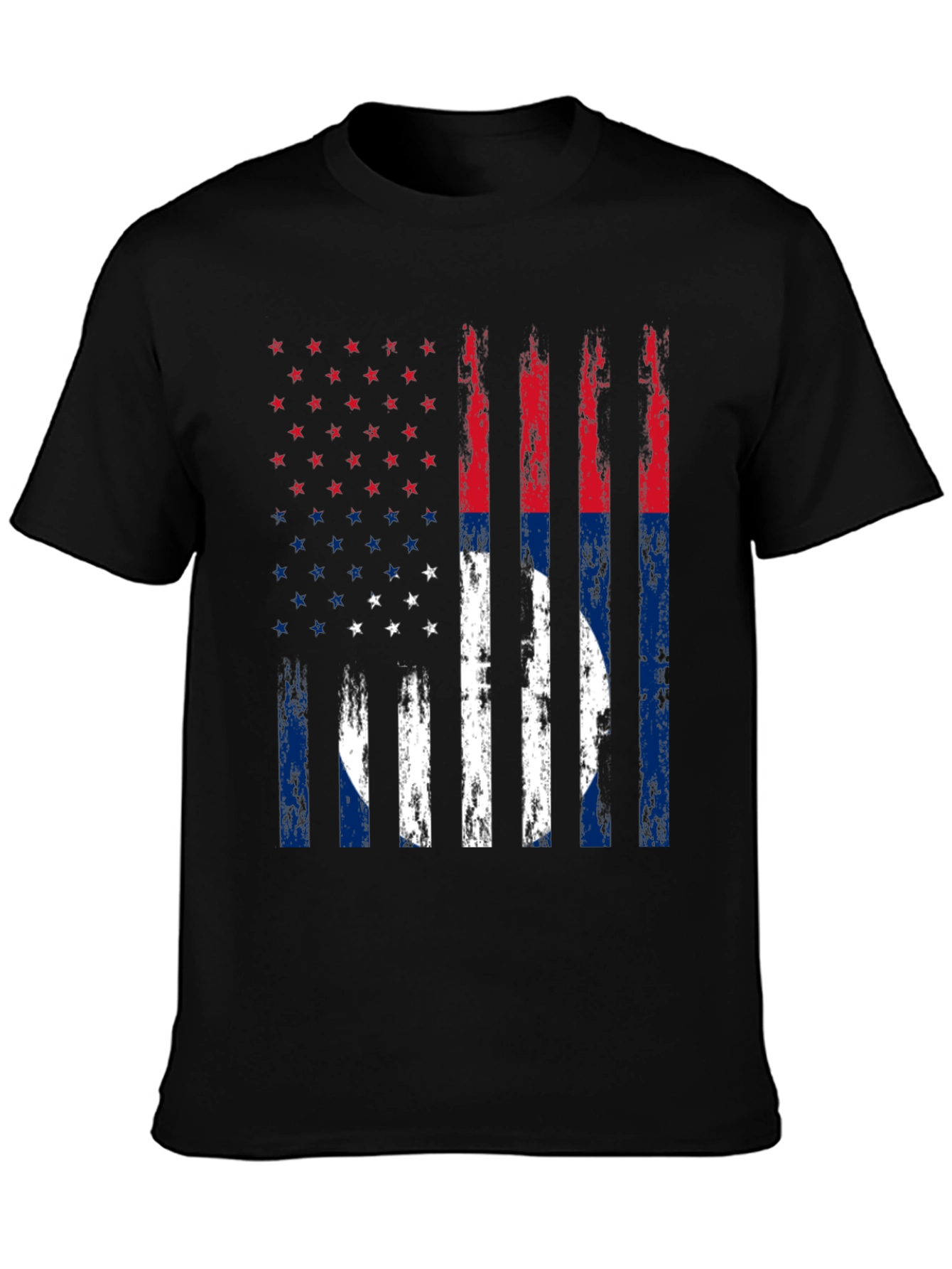 Distressed US Flag T-Shirt Patriotic Tee