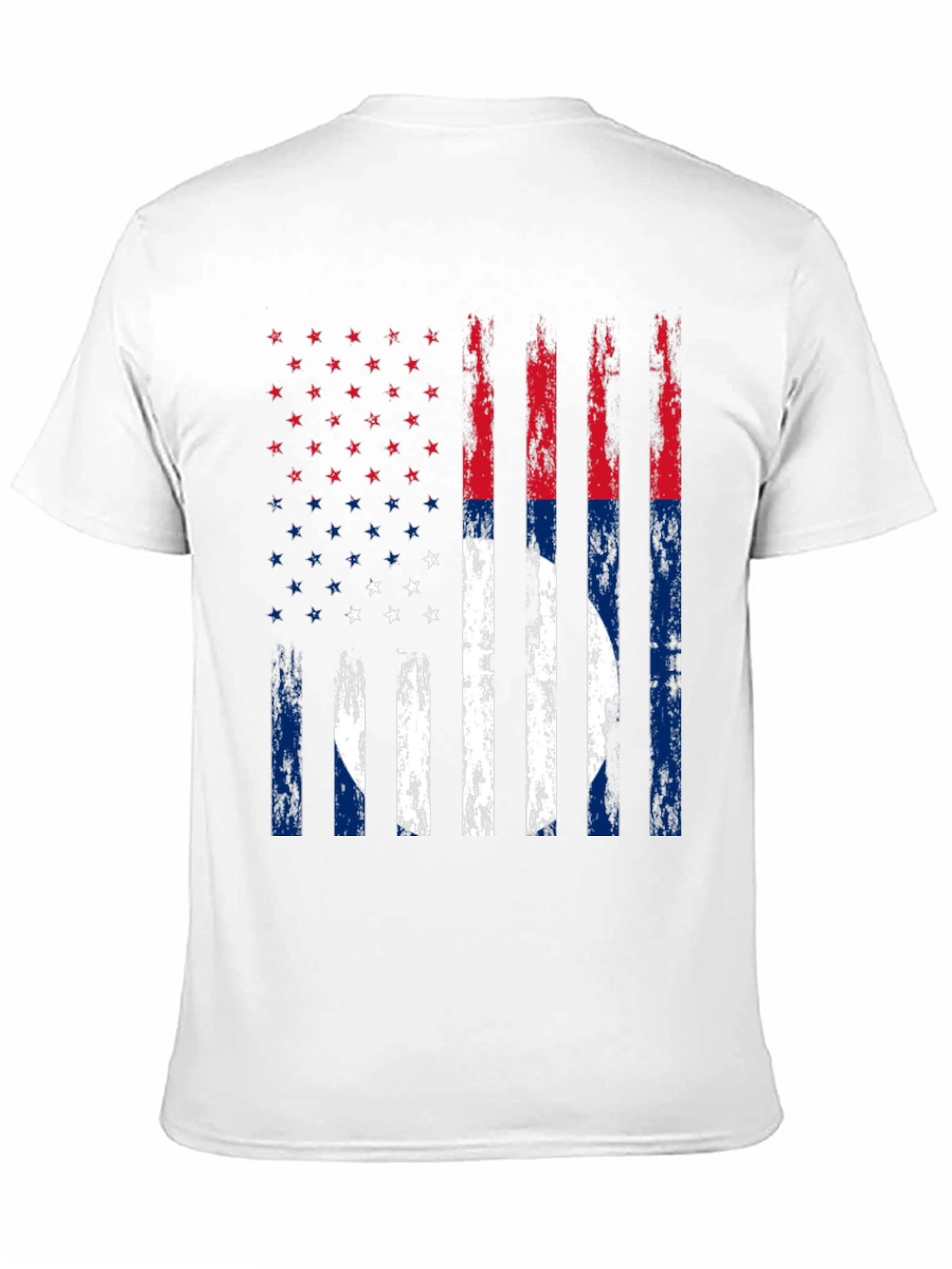 Distressed US Flag T-Shirt Patriotic Tee