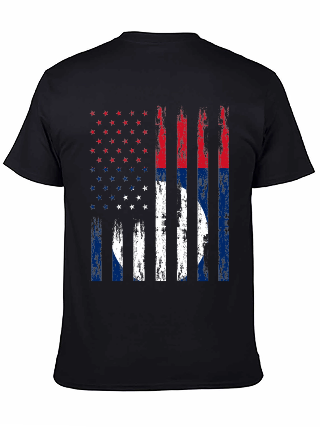 Distressed US Flag T-Shirt Patriotic Tee