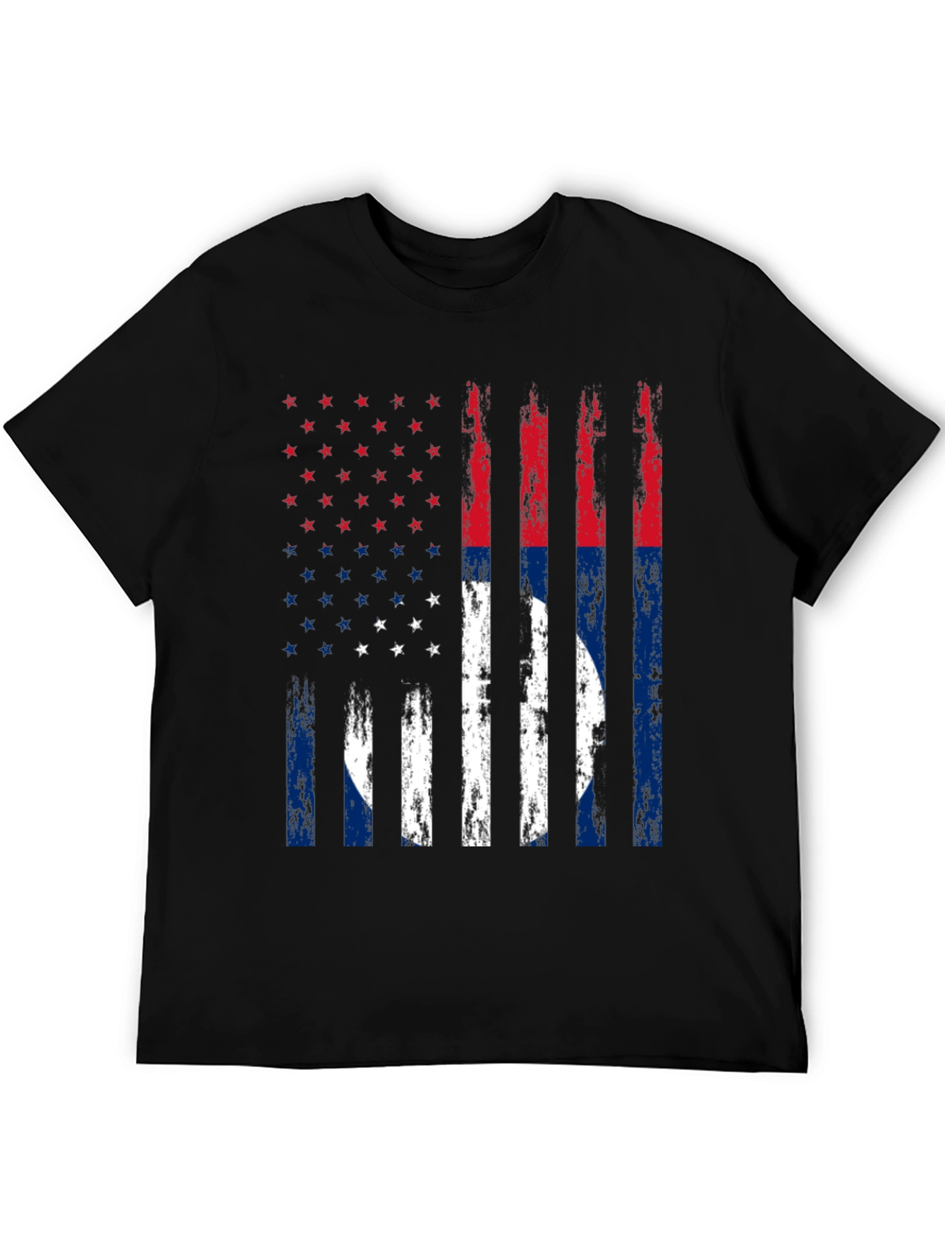 Distressed US Flag T-Shirt Patriotic Tee