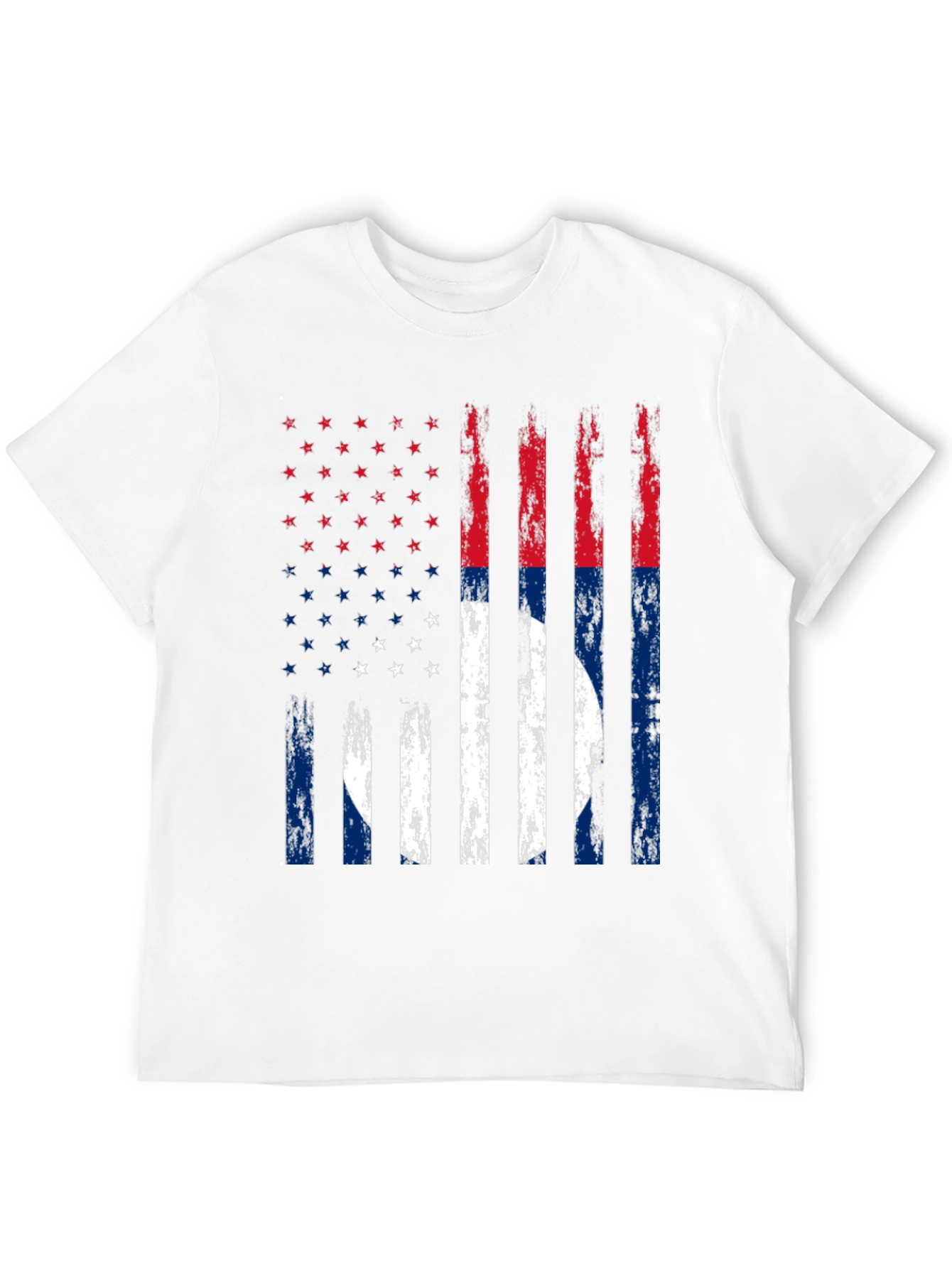 Distressed US Flag T-Shirt Patriotic Tee