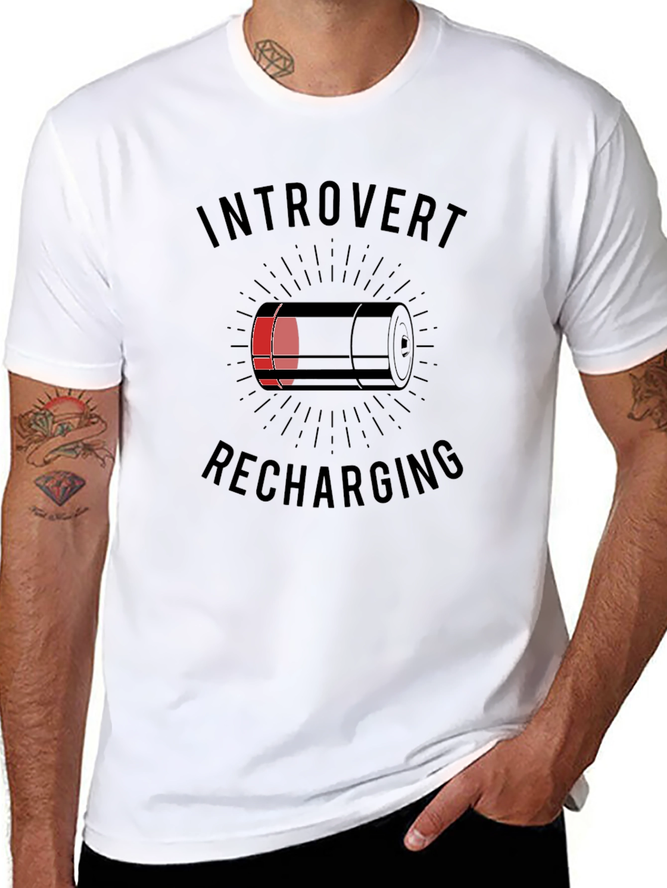 Introvert Recharging Graphic T-Shirt
