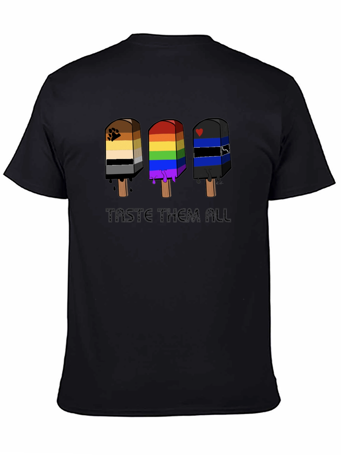 Taste Them All T-Shirt - LGBTQ+ Pride Popsicle Design