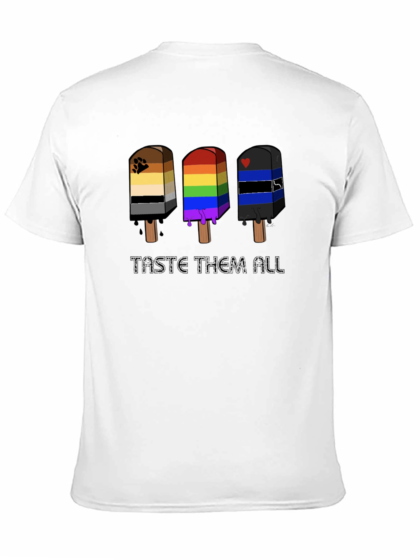 Taste Them All T-Shirt - LGBTQ+ Pride Popsicle Design