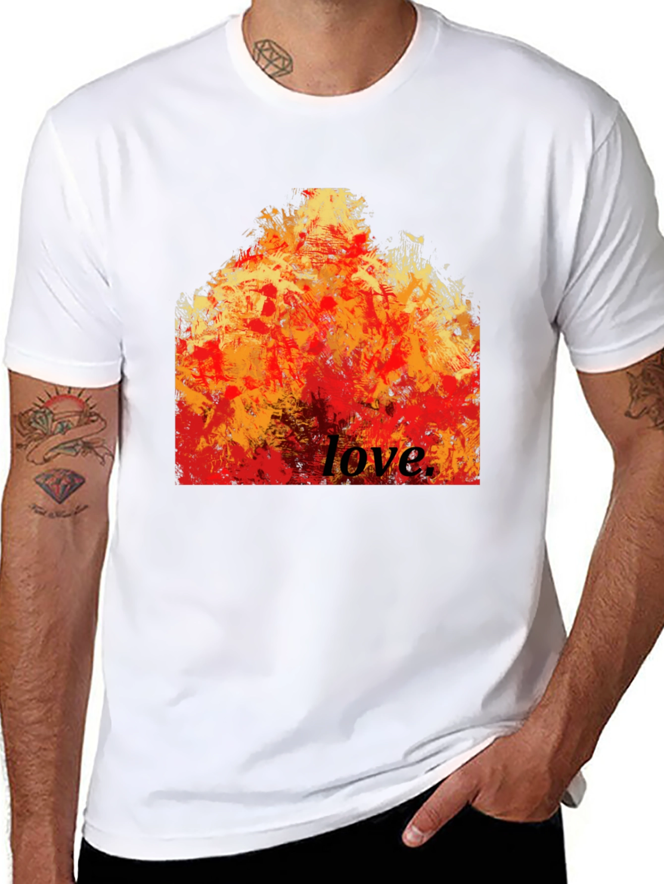 Fiery Love Graphic Tee - Bold Statement Shirt