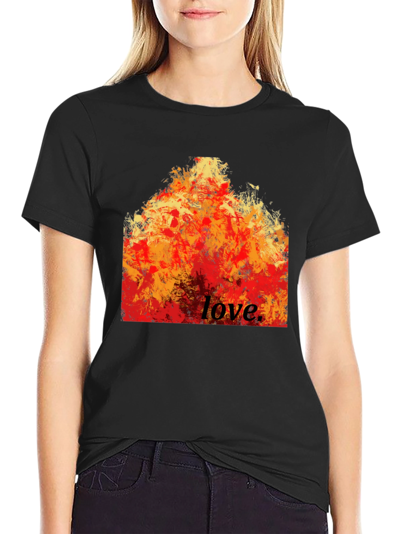 Fiery Love Graphic Tee - Bold Statement Shirt