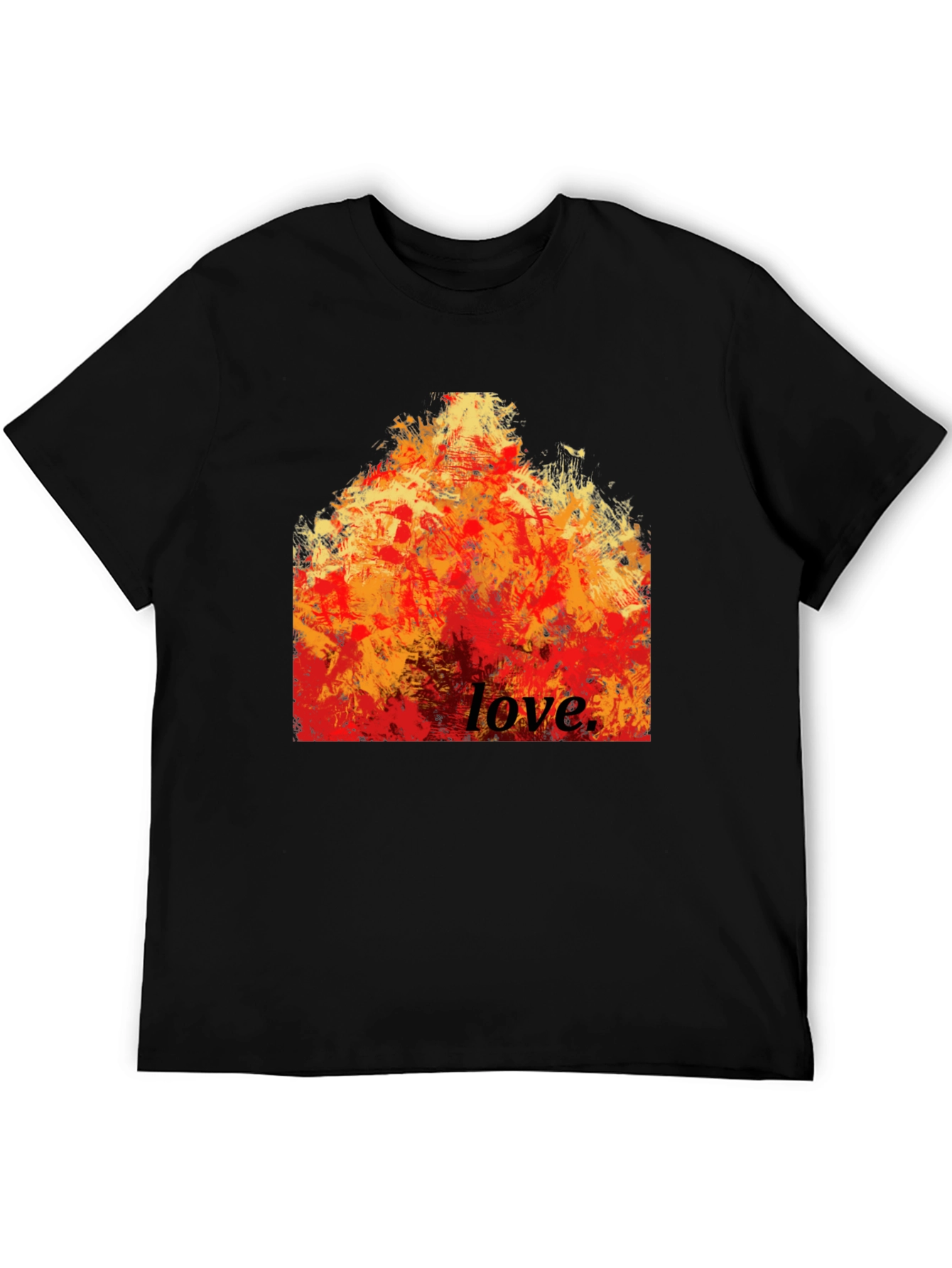 Fiery Love Graphic Tee - Bold Statement Shirt