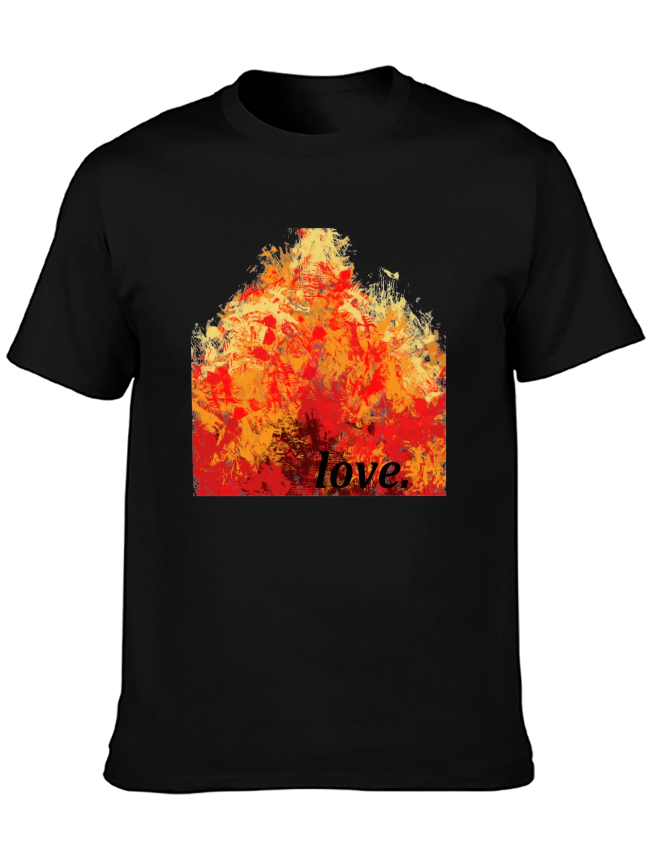 Fiery Love Graphic Tee - Bold Statement Shirt