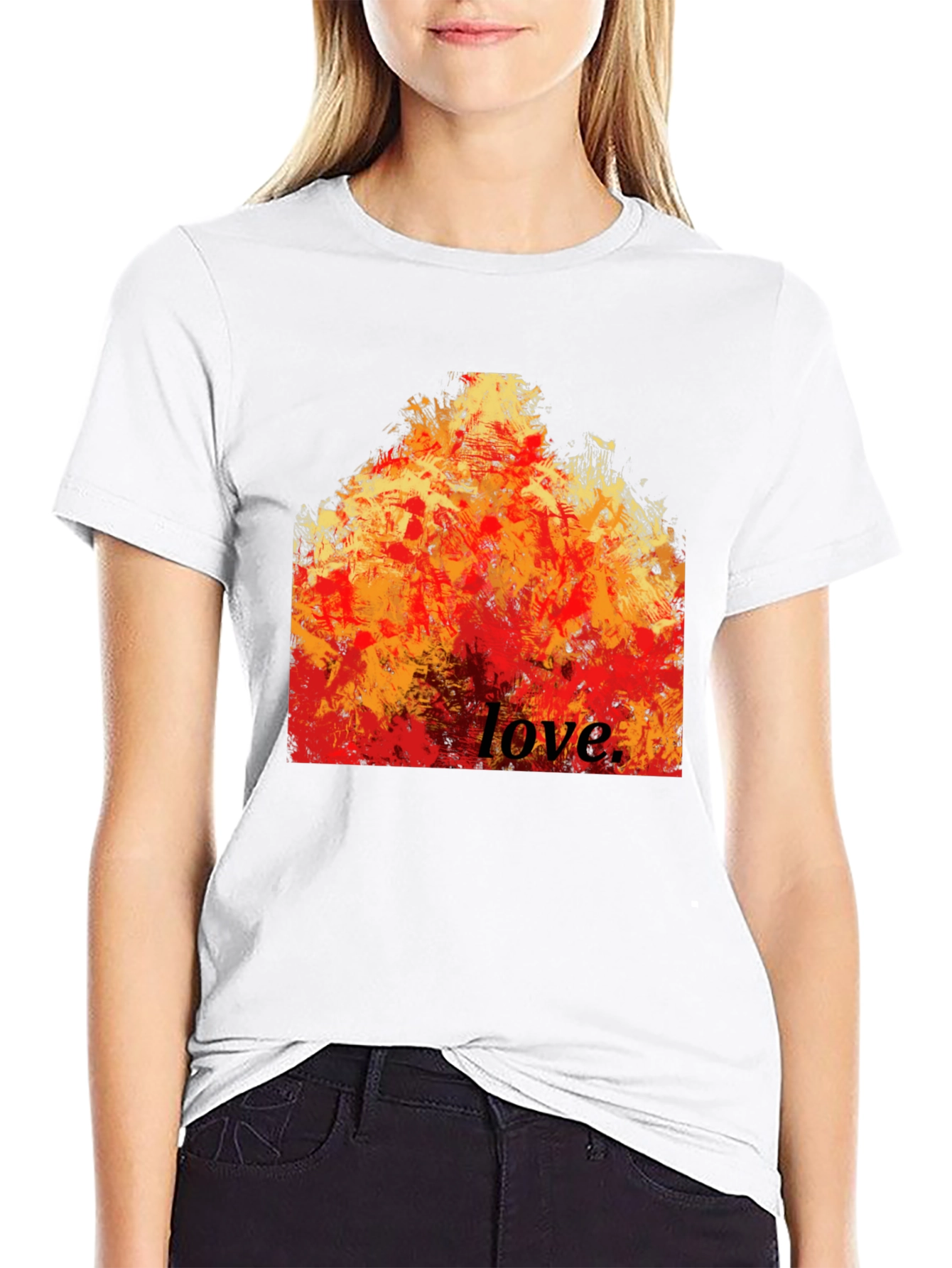 Fiery Love Graphic Tee - Bold Statement Shirt
