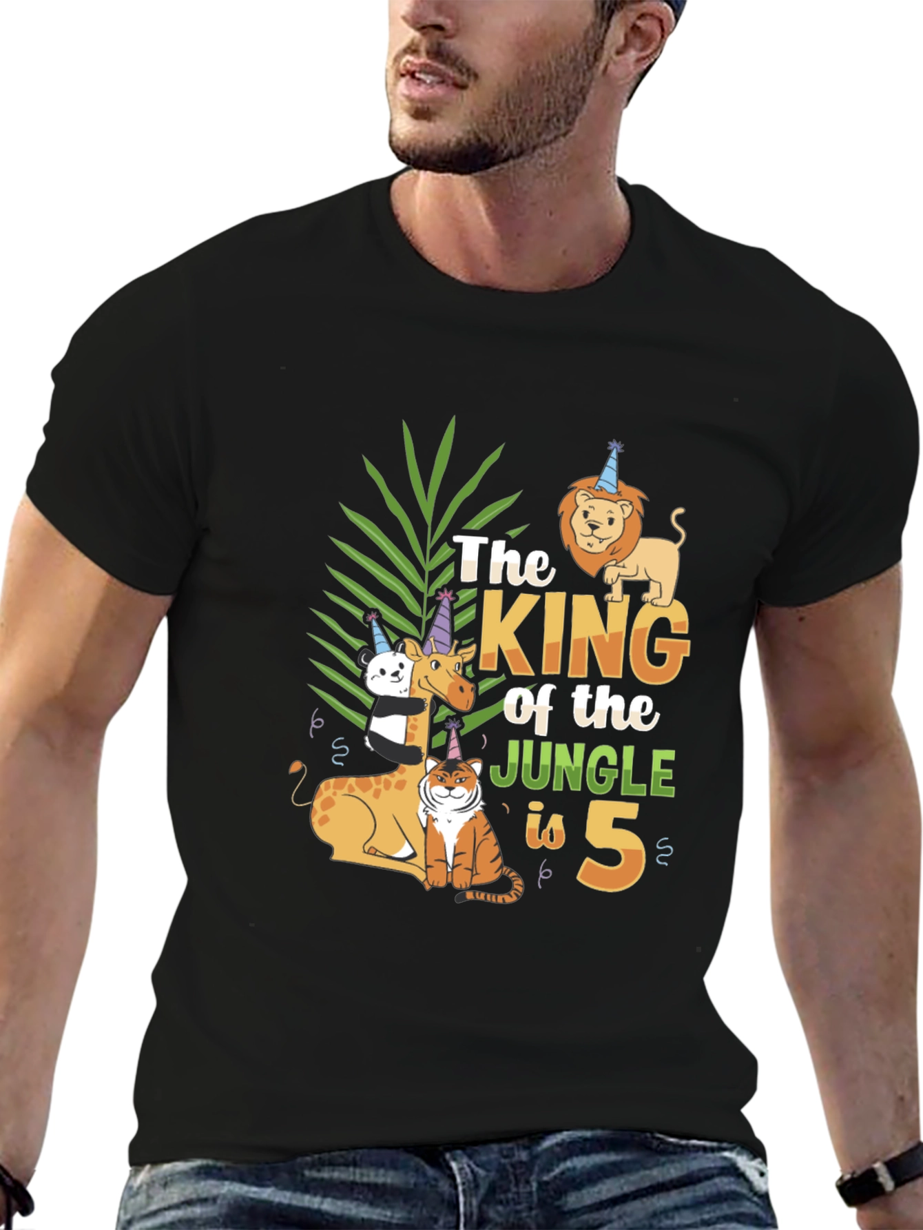 King of the Jungle 5th Birthday T-Shirt