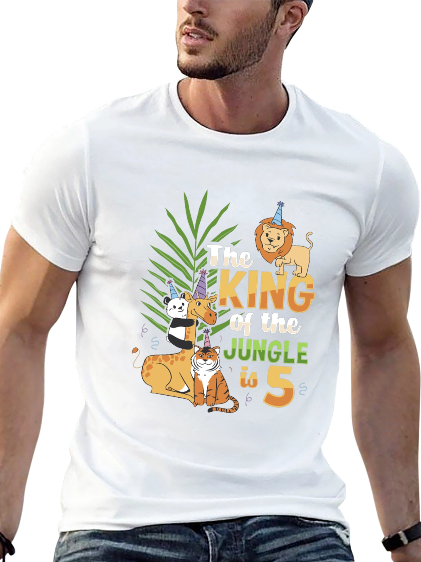 King of the Jungle 5th Birthday T-Shirt
