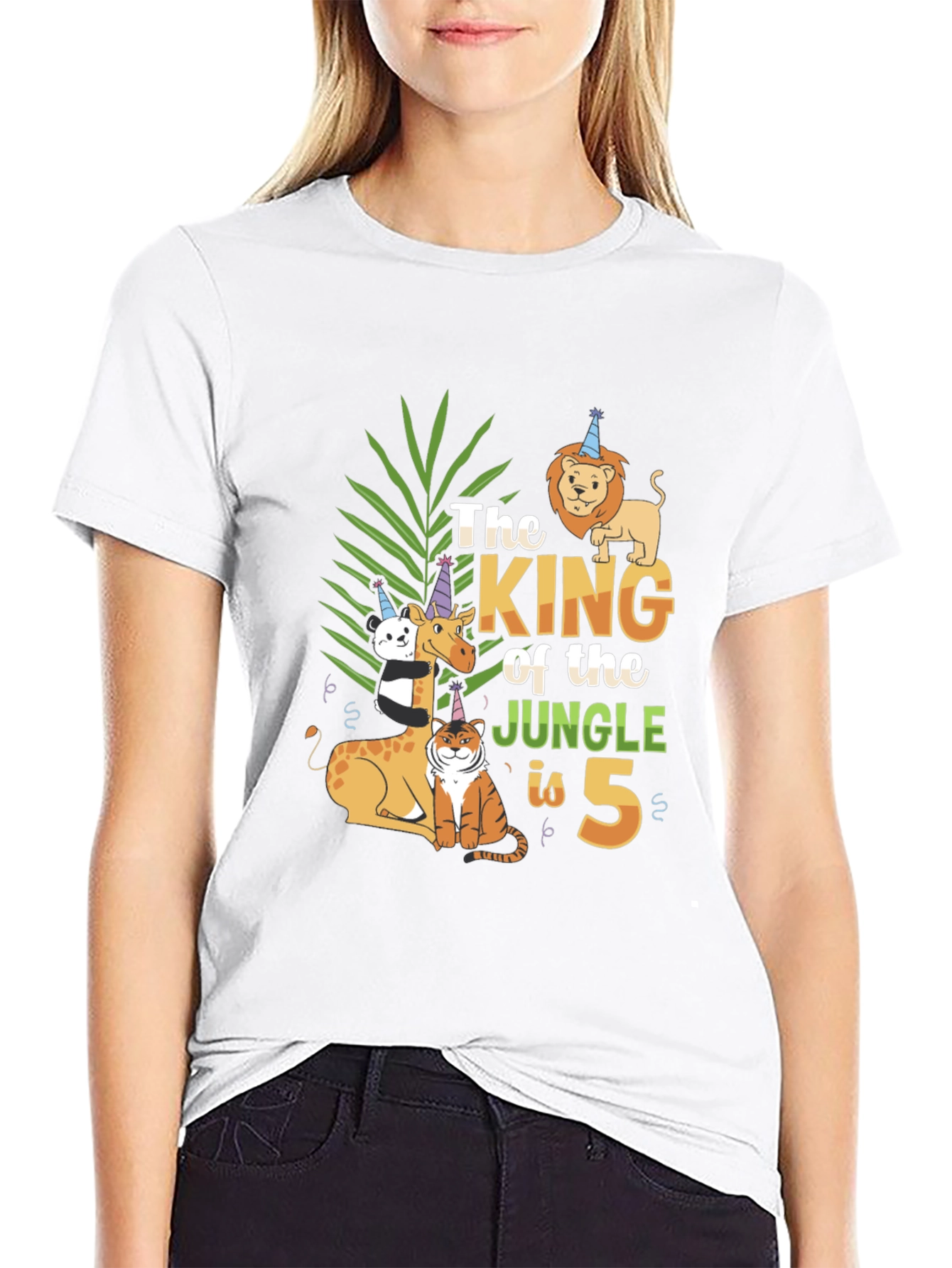 King of the Jungle 5th Birthday T-Shirt