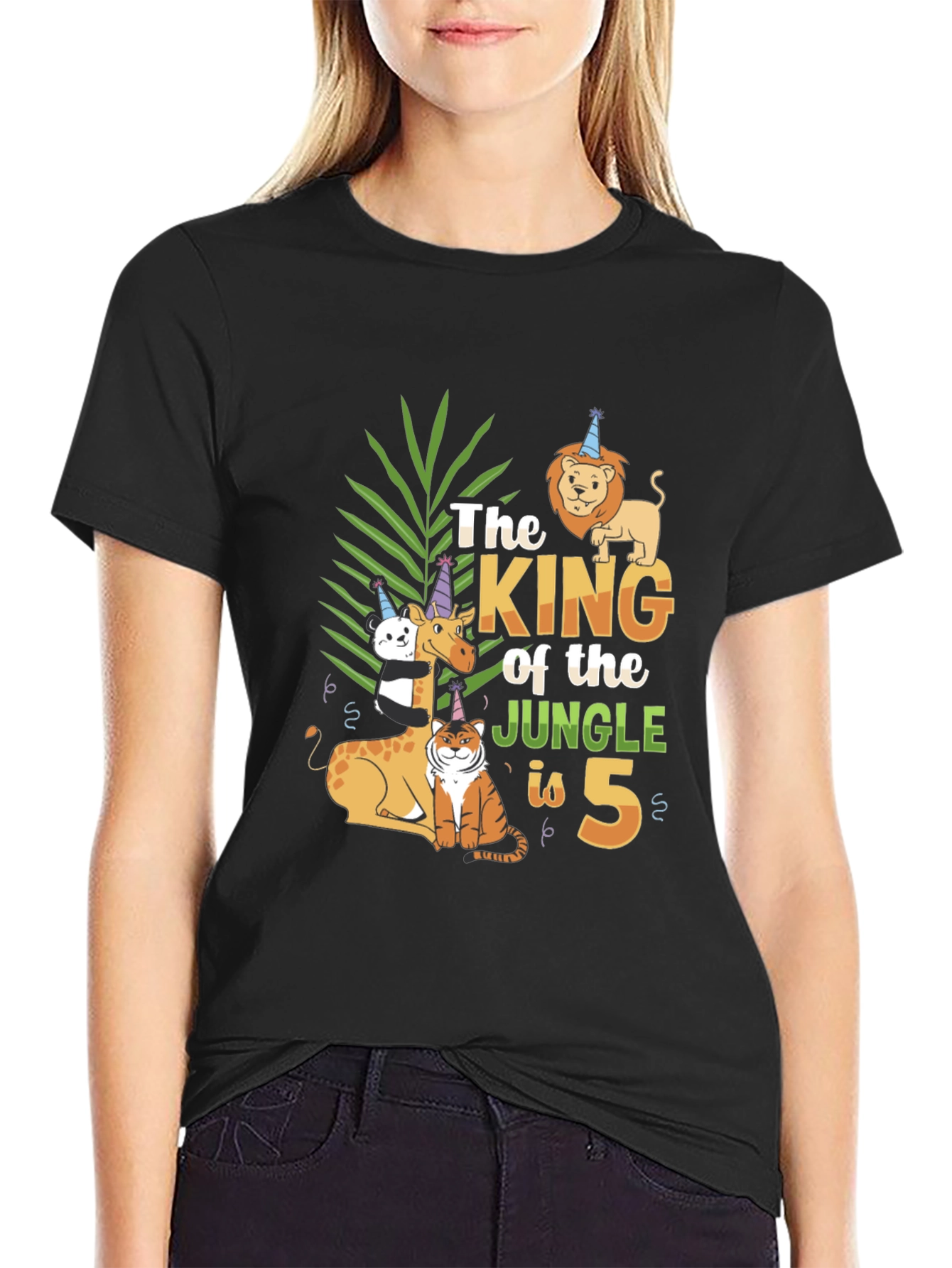 King of the Jungle 5th Birthday T-Shirt