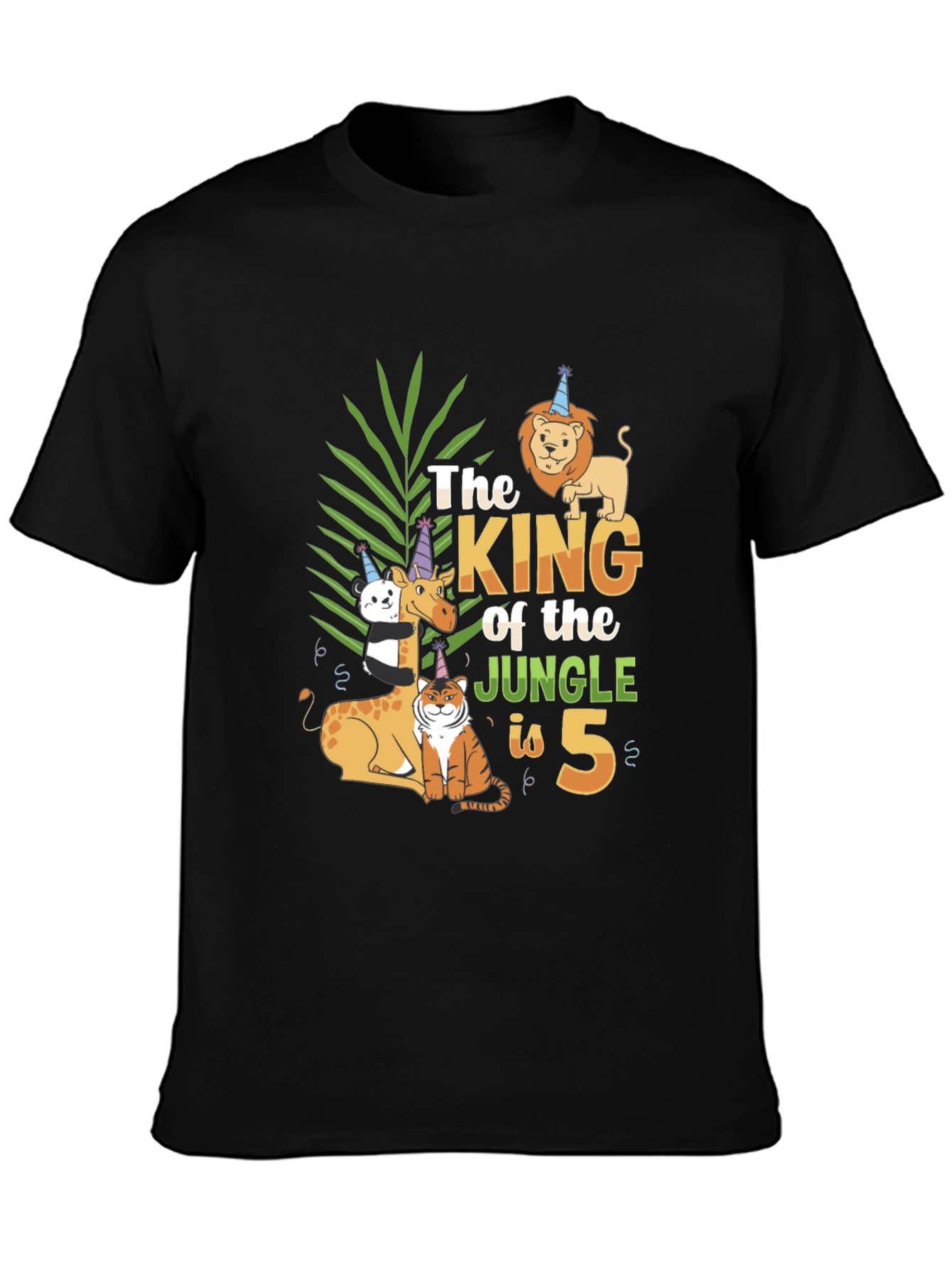 King of the Jungle 5th Birthday T-Shirt