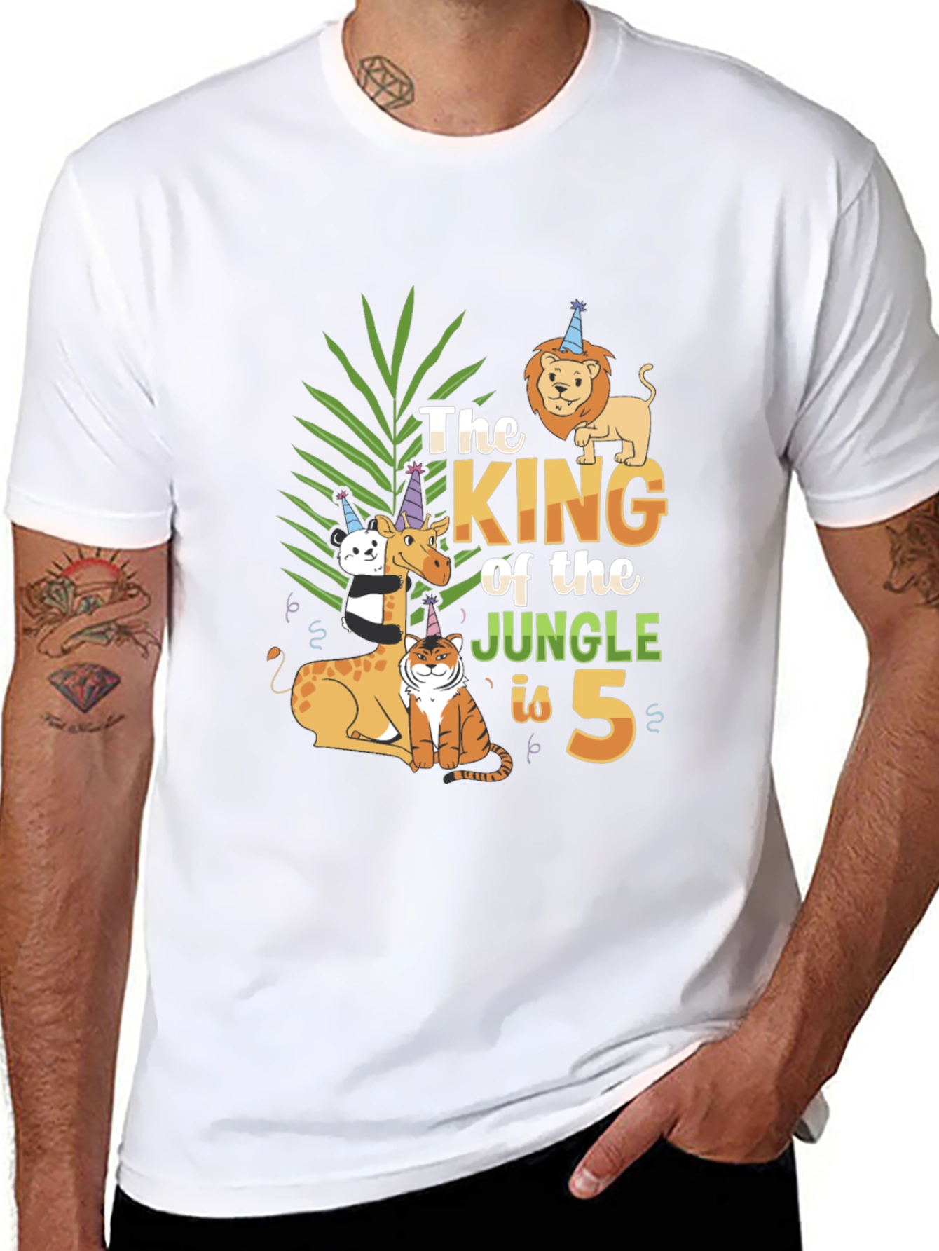 King of the Jungle 5th Birthday T-Shirt