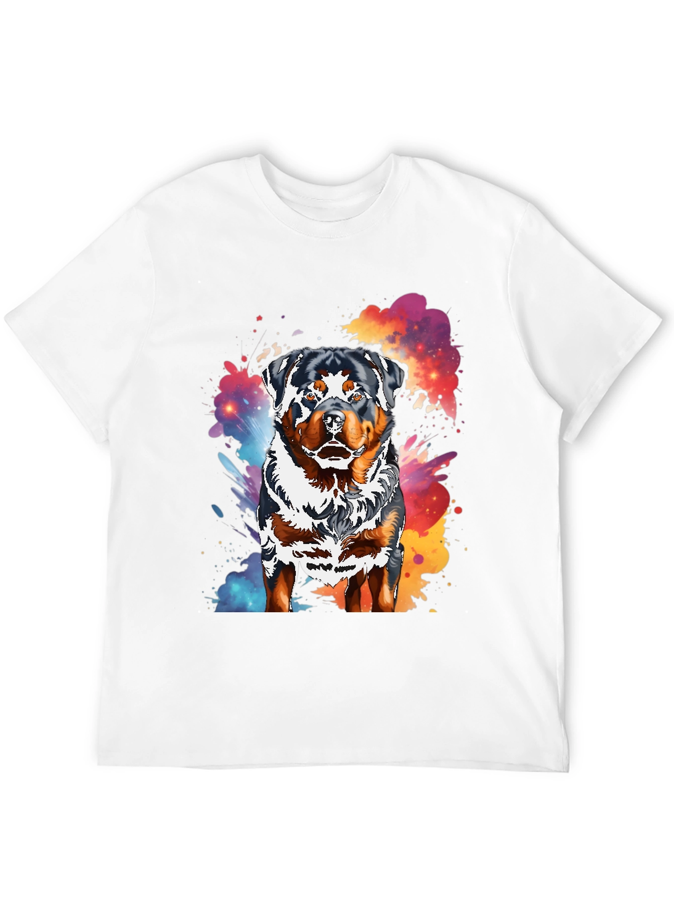 Rottweiler Splash T-Shirt - Unique Dog Lover Tee
