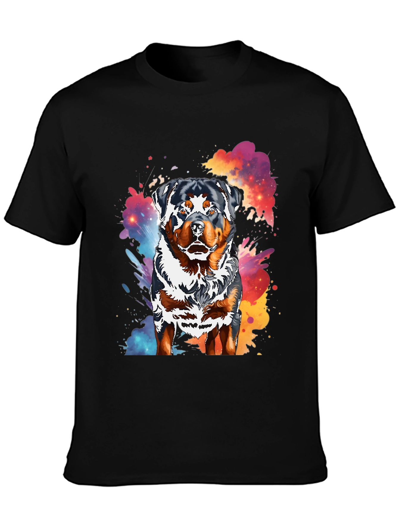 Rottweiler Splash T-Shirt - Unique Dog Lover Tee