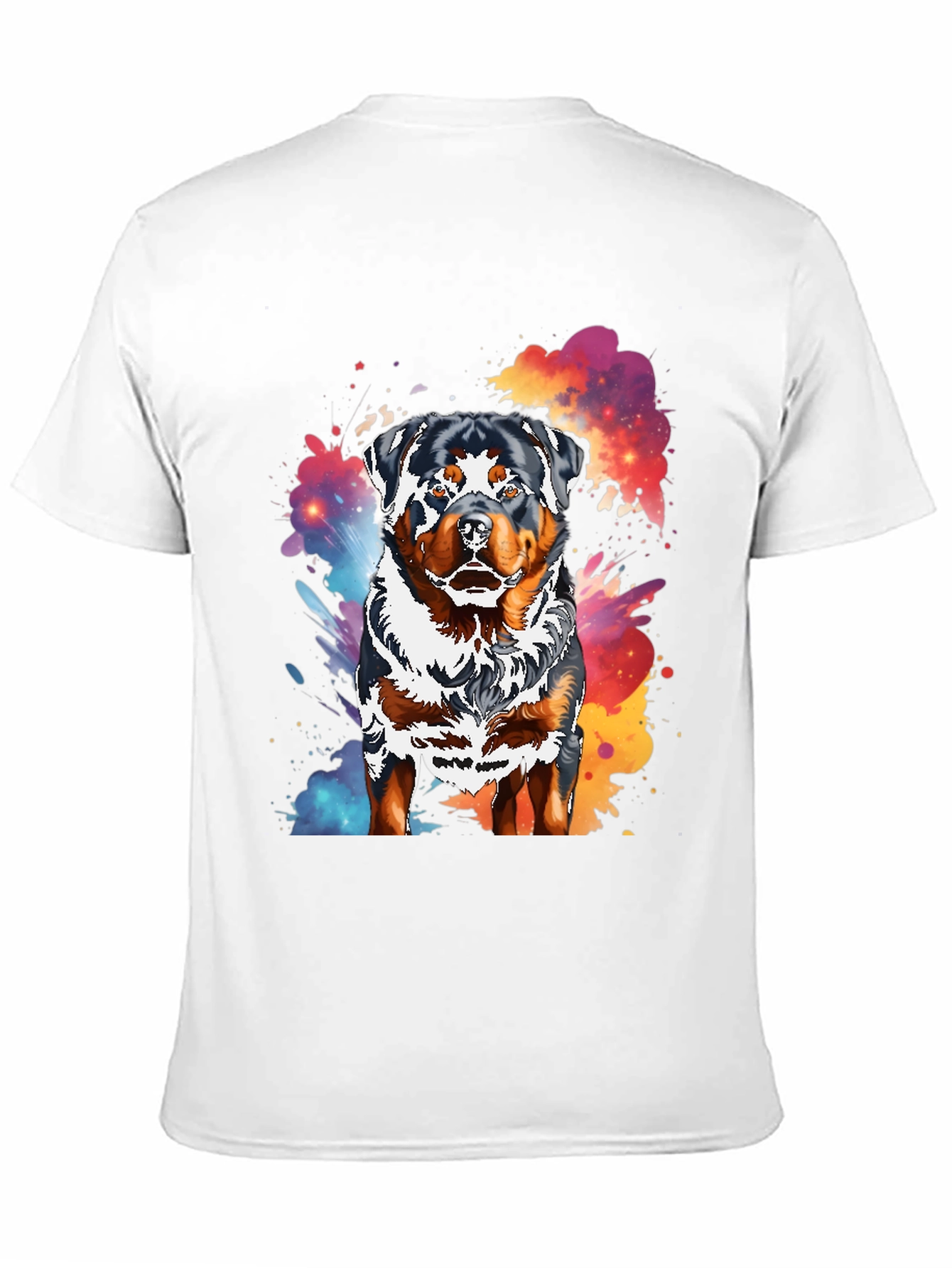 Rottweiler Splash T-Shirt - Unique Dog Lover Tee