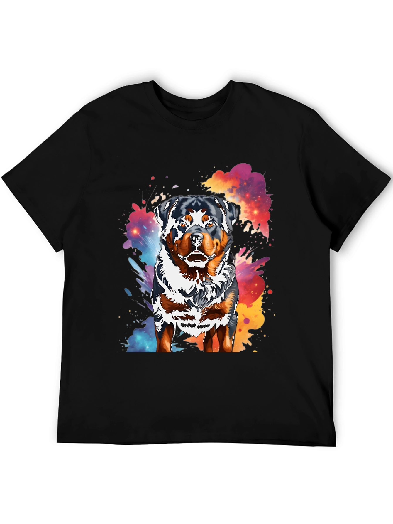 Rottweiler Splash T-Shirt - Unique Dog Lover Tee
