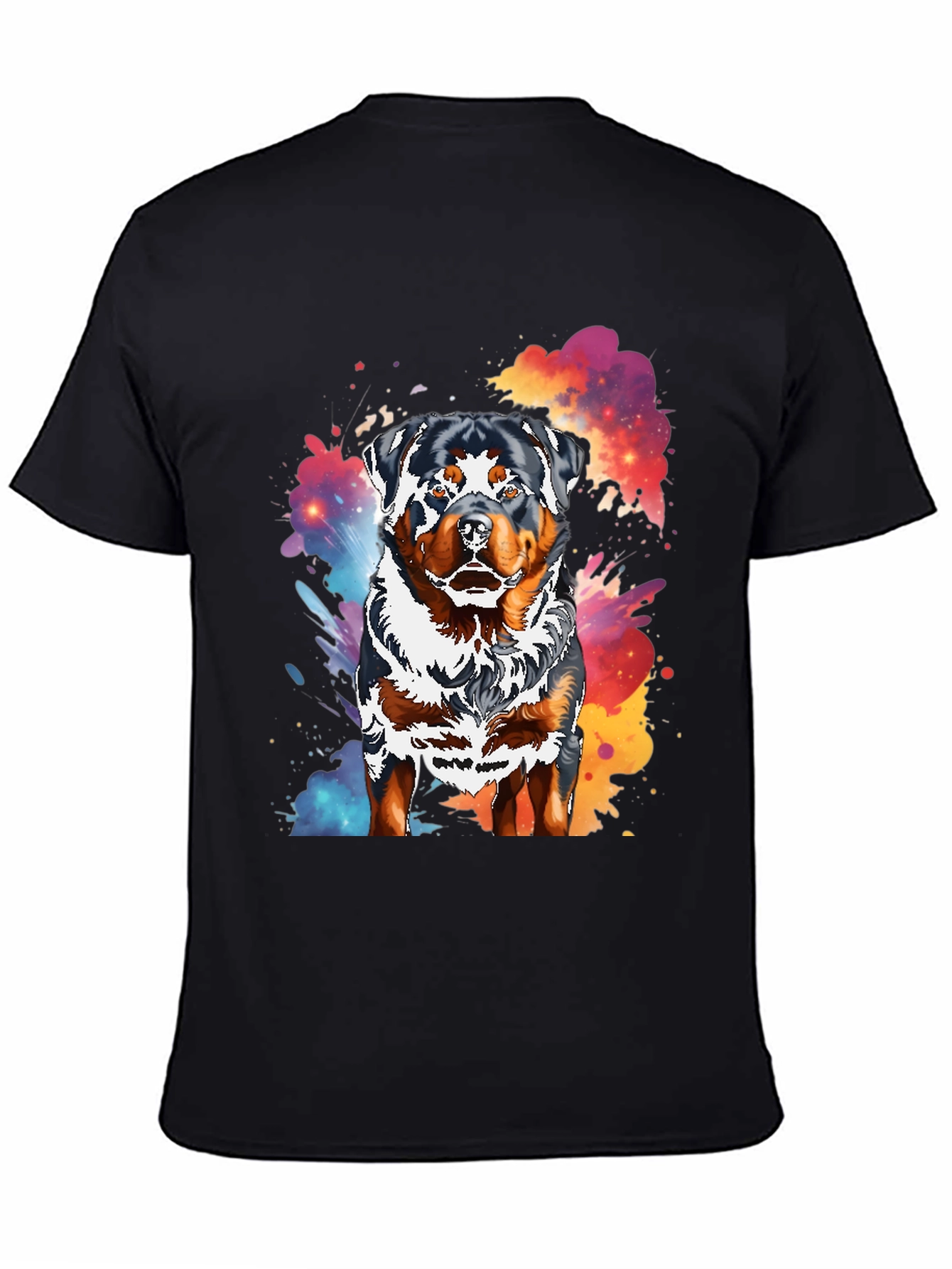 Rottweiler Splash T-Shirt - Unique Dog Lover Tee