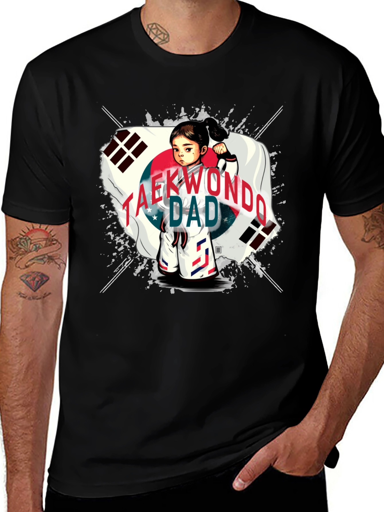 Taekwondo Dad T-Shirt - Korean Pride