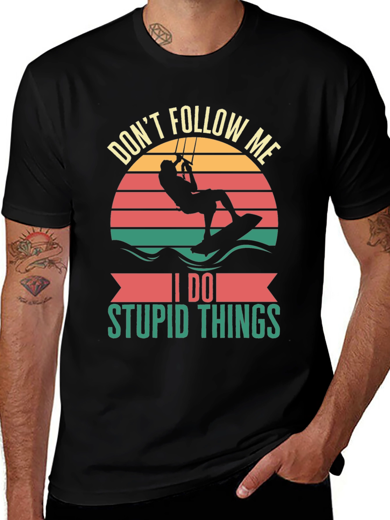 Dont Follow Me Tee - Kiteboarding Graphic T-Shirt