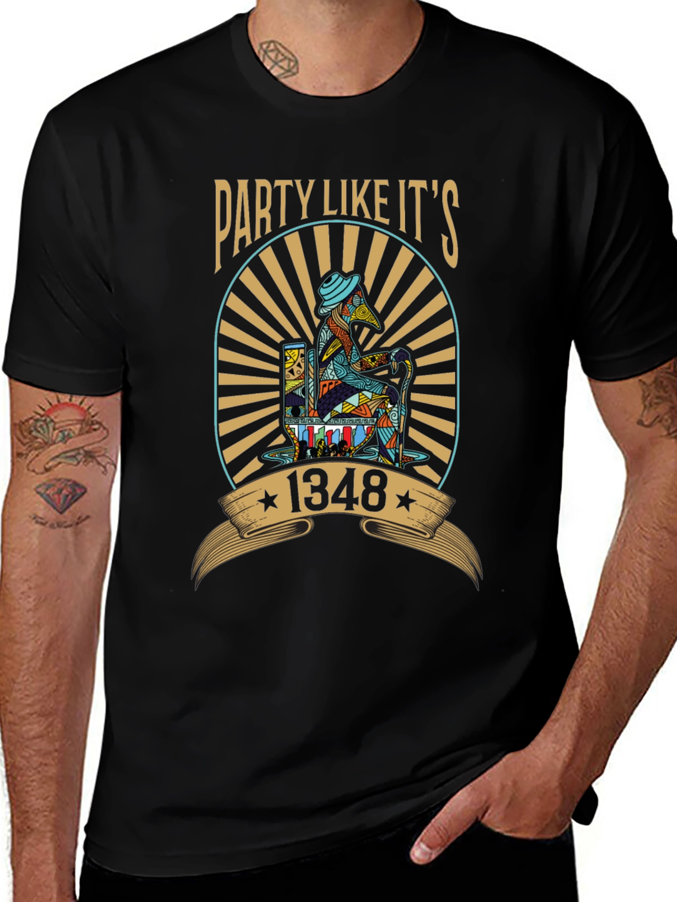 Party Like Its 1348 T-Shirt Black