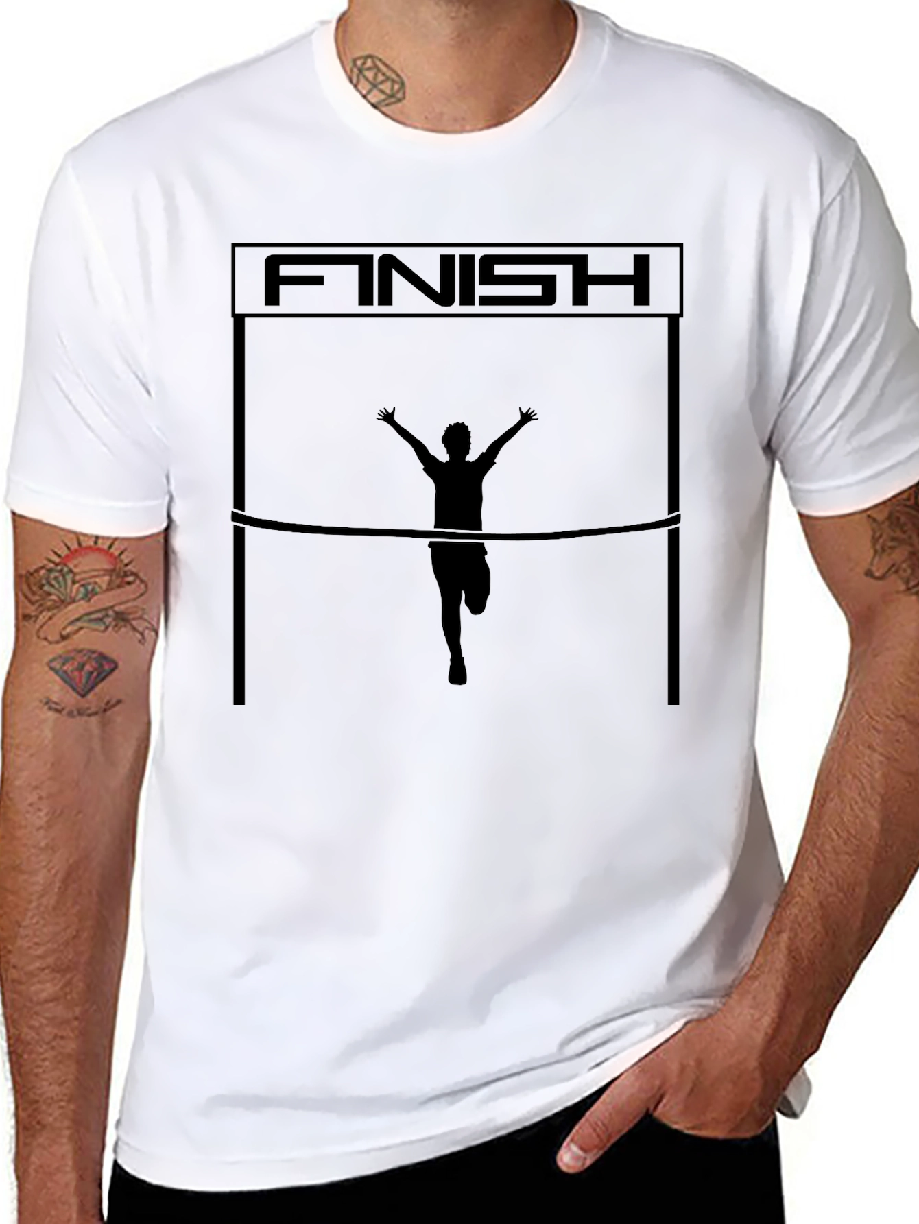 Finish Line Runner Graphic Tee