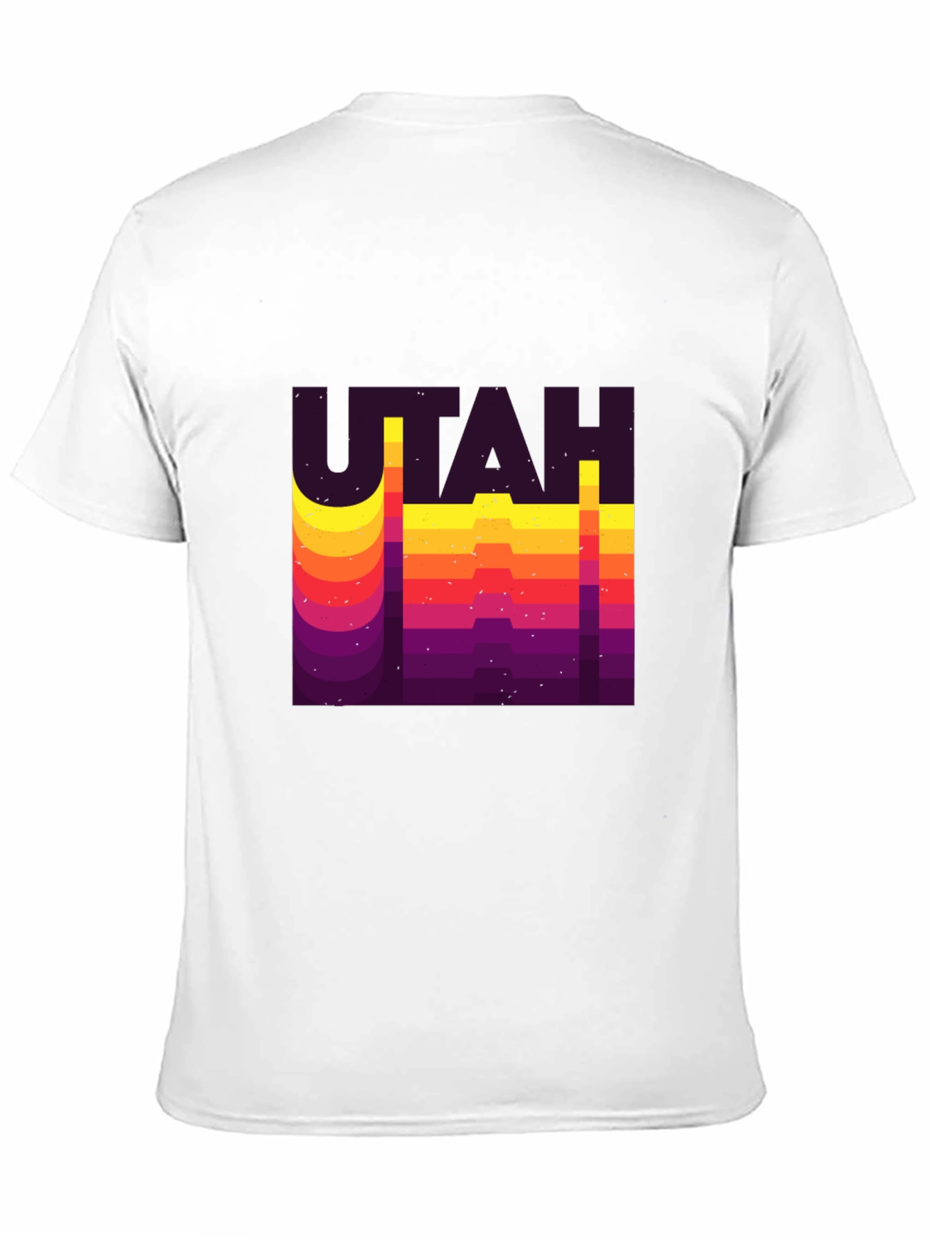 Retro Utah Graphic T-Shirt - Black Tee