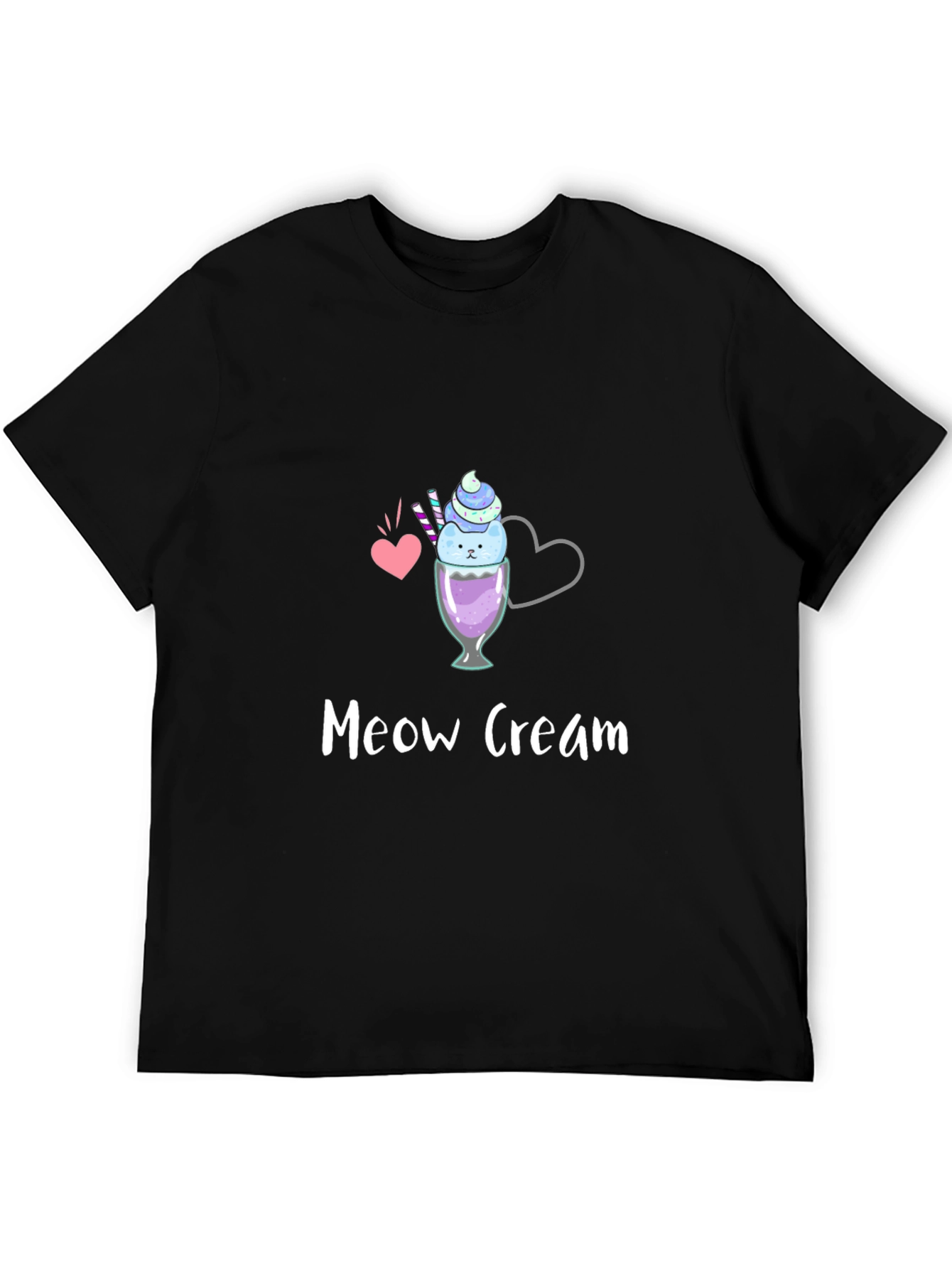 Meow Cream Graphic Tee
