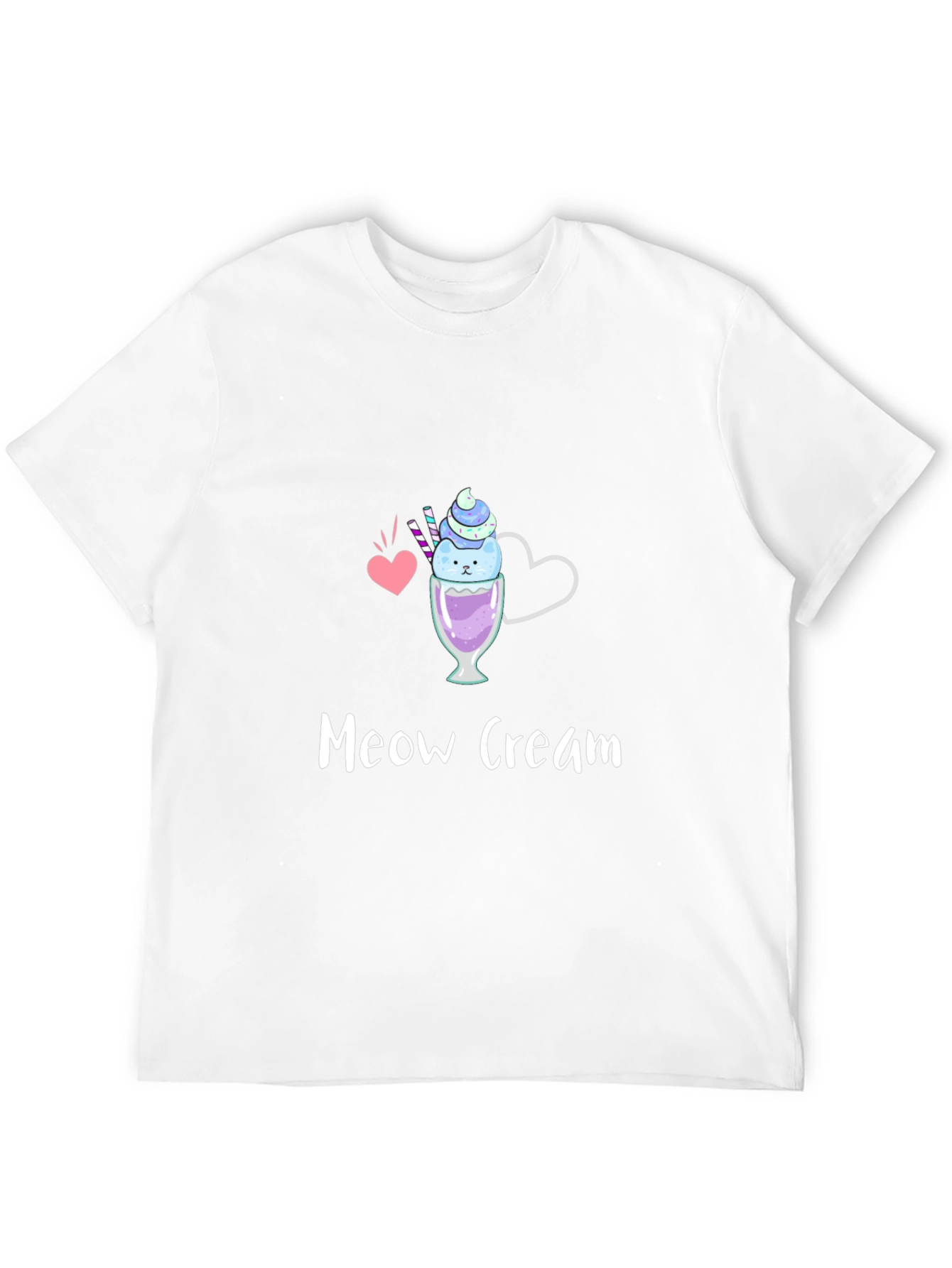 Meow Cream Graphic Tee