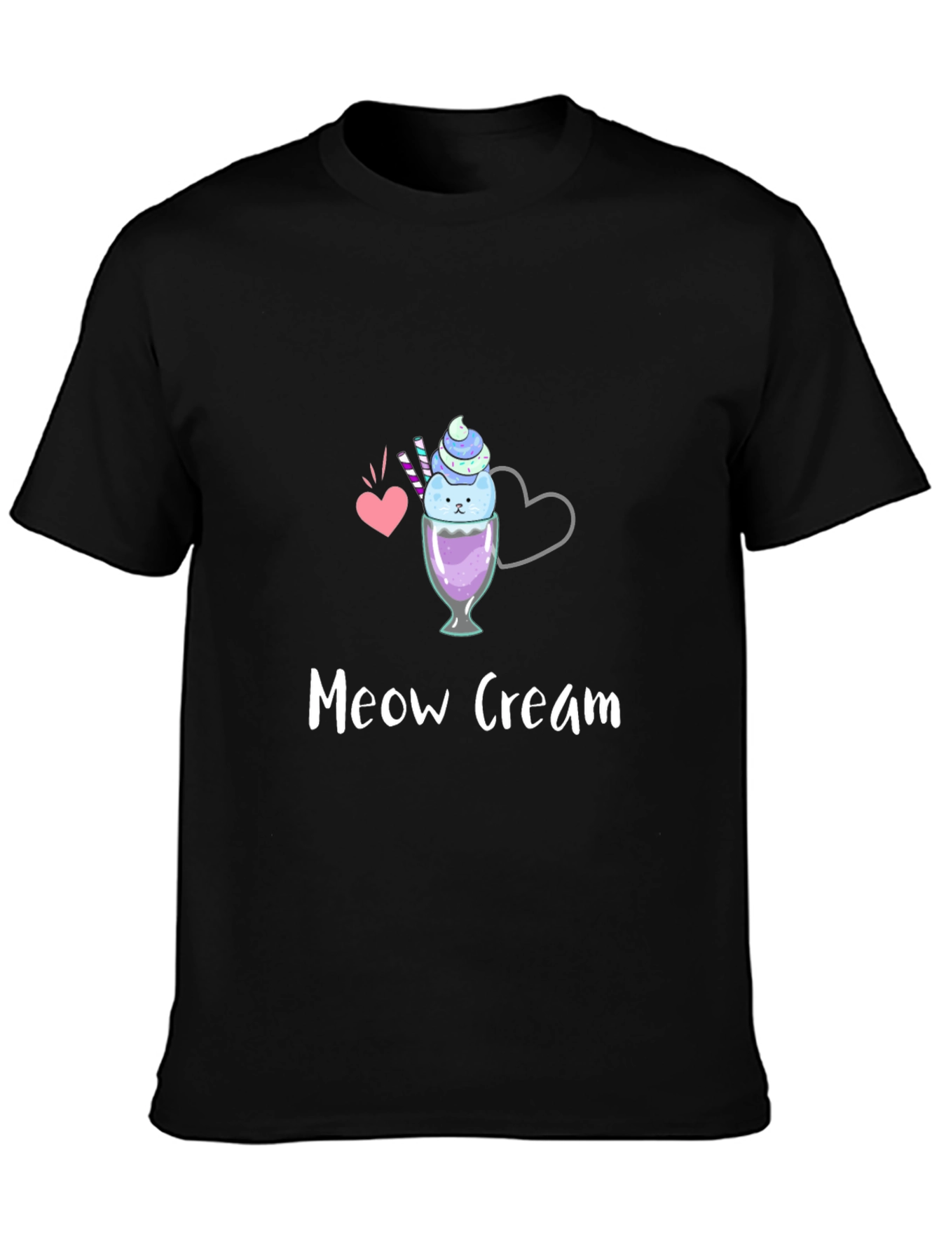 Meow Cream Graphic Tee