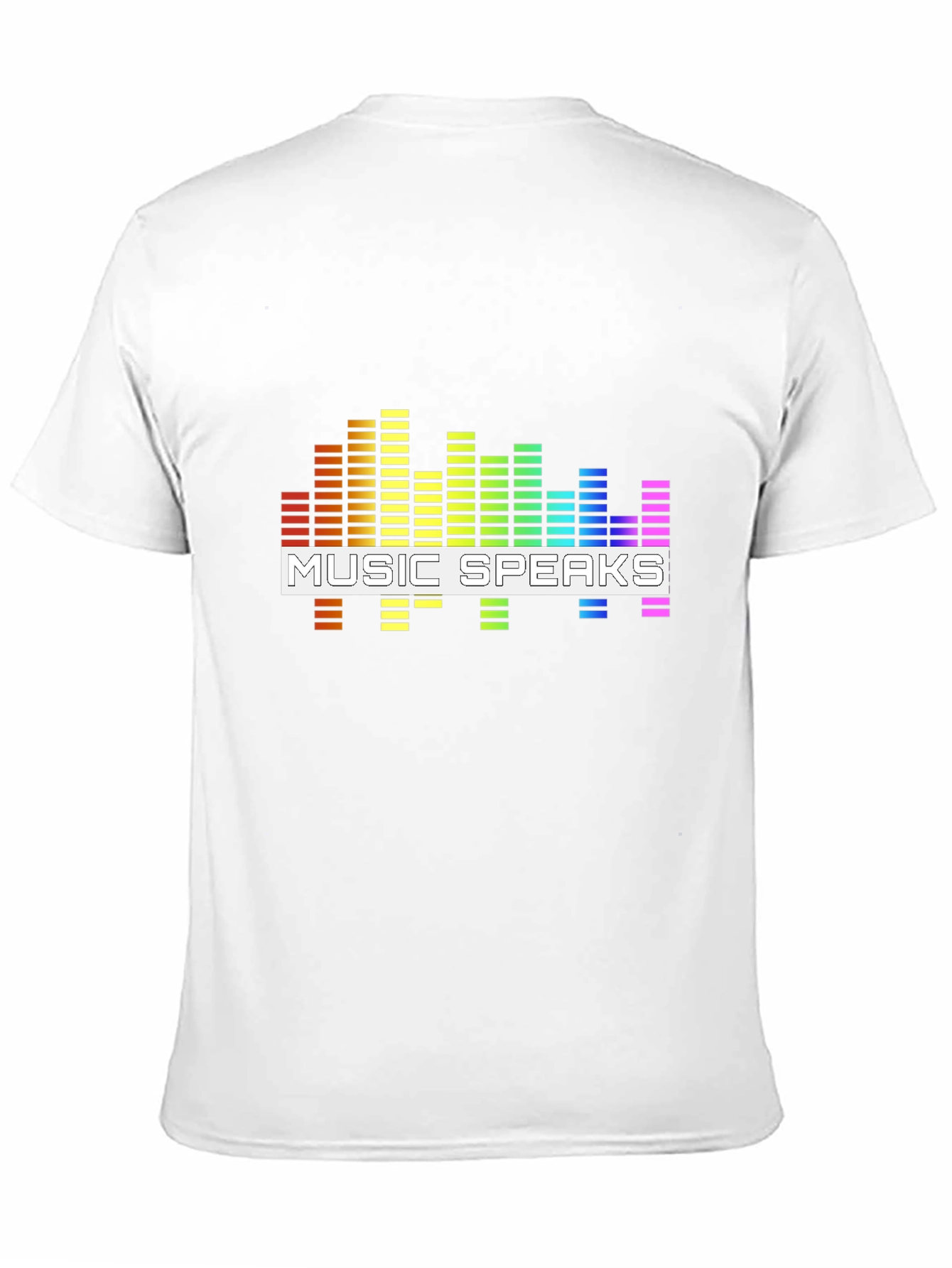 Music Speaks Graphic Tee - Black Cotton T-Shirt