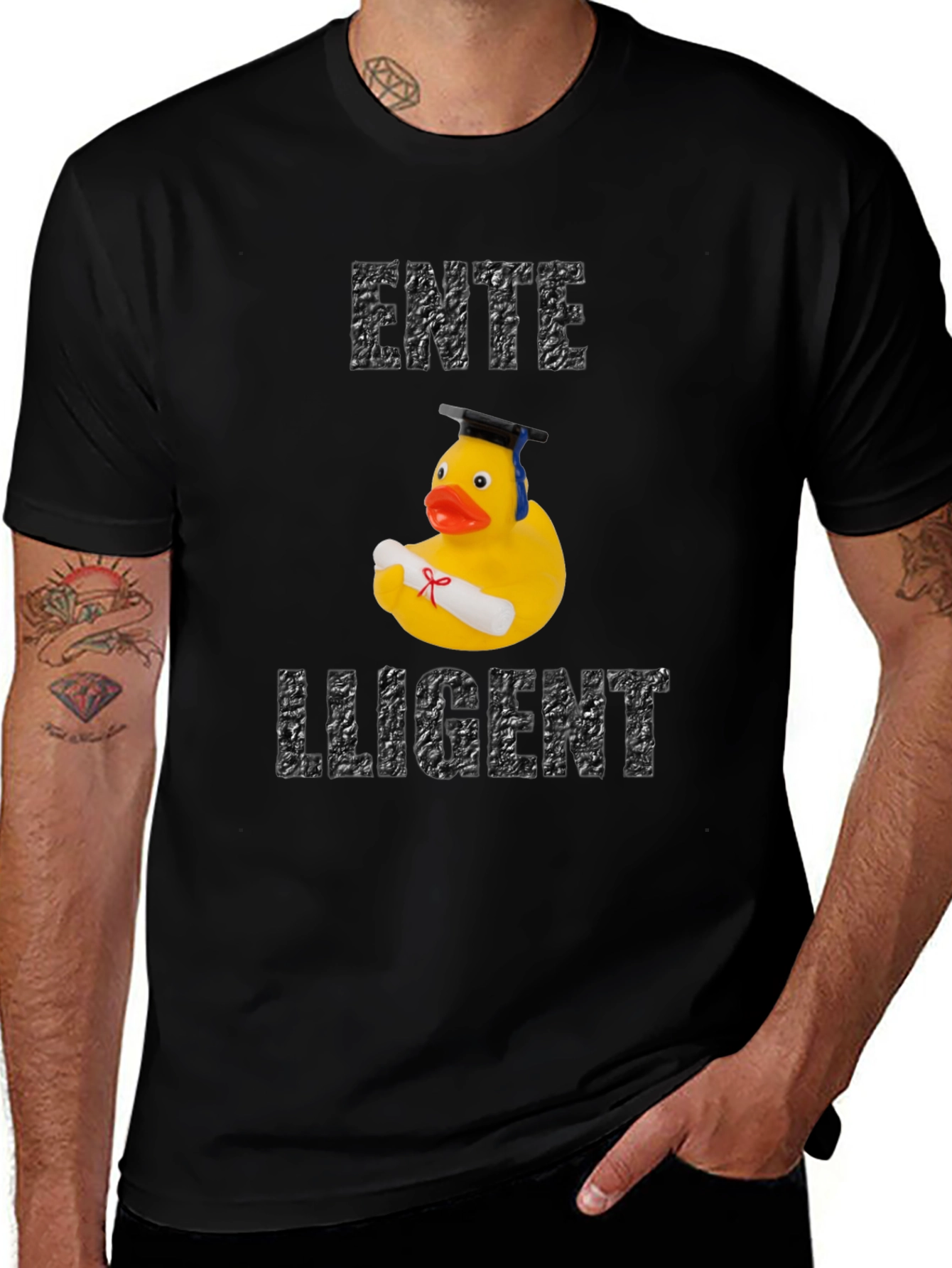 Ente Lligent Rubber Duck Graduation T-Shirt
