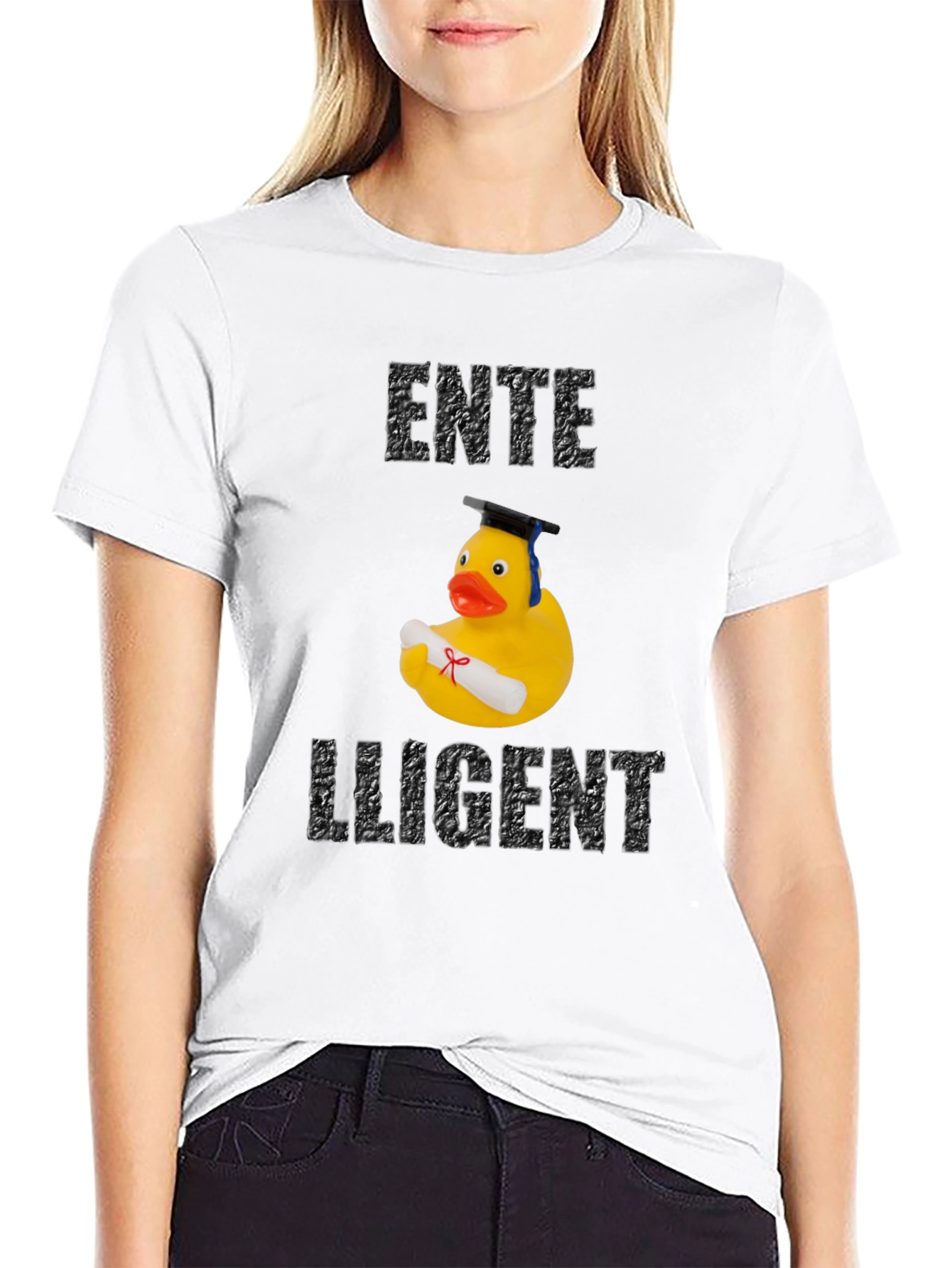 Ente Lligent Rubber Duck Graduation T-Shirt