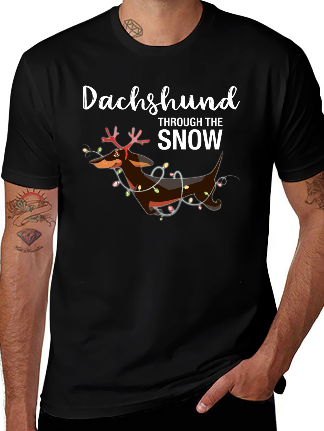 Dachshund Through the Snow T-Shirt