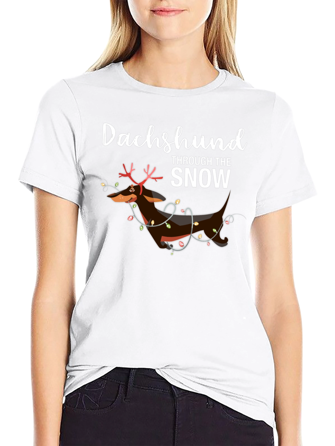 Dachshund Through the Snow T-Shirt