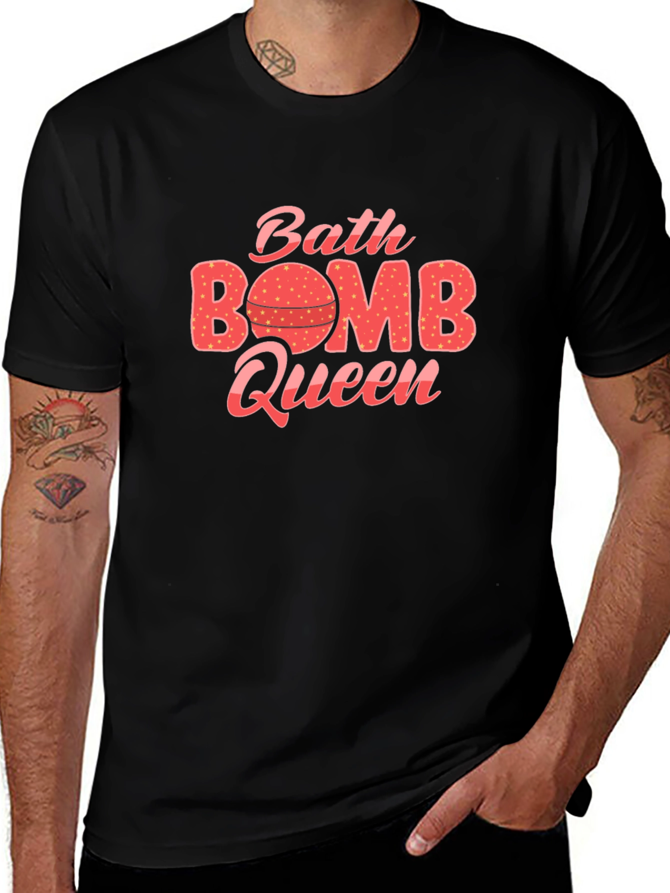 Bath Bomb Queen Black T-Shirt