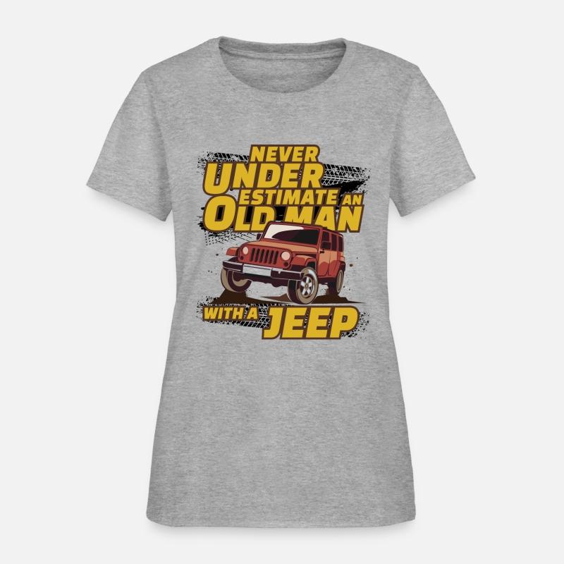 Never Underestimate An Old Man with A Jeep Brown