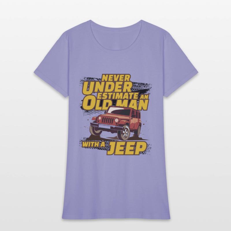 Never Underestimate An Old Man with A Jeep Brown