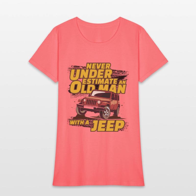 Never Underestimate An Old Man with A Jeep Brown