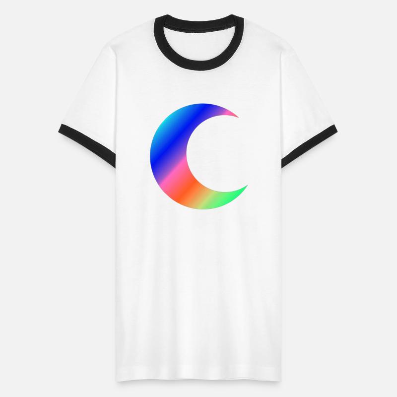 New Moon With Pastel Tones Rainbow