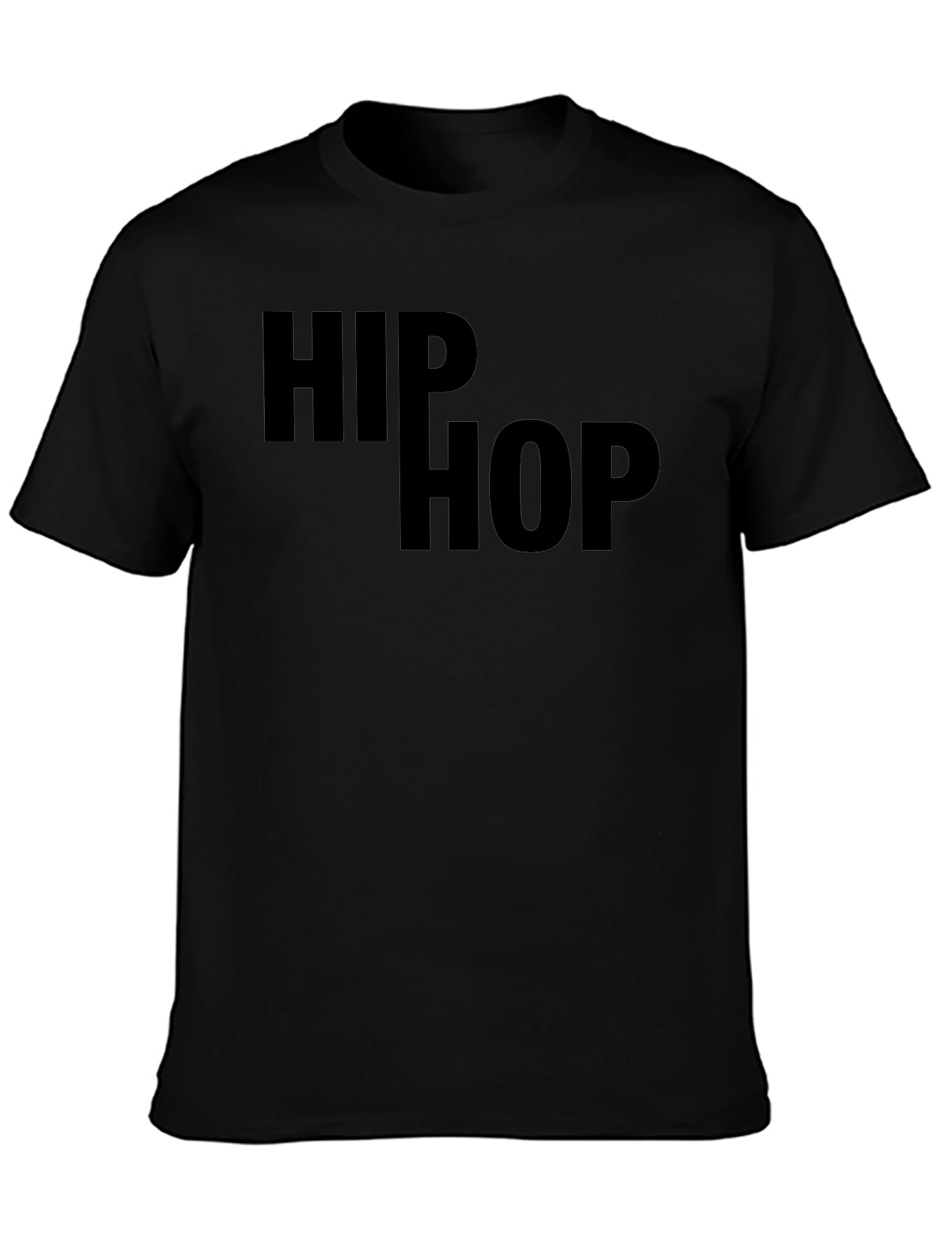 Hip Hop Graphic Tee - Black