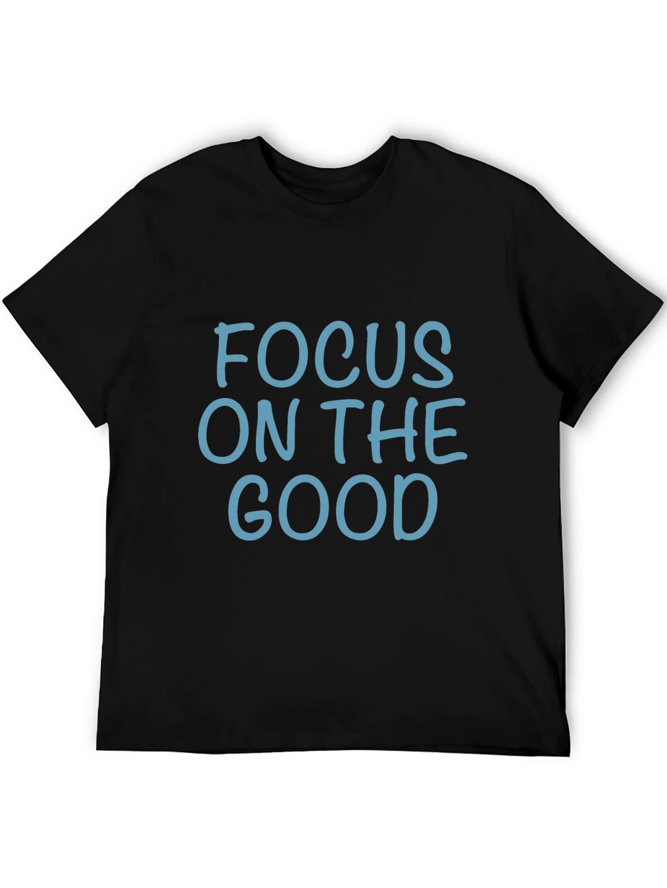 Focus On The Good Graphic Black T-Shirt