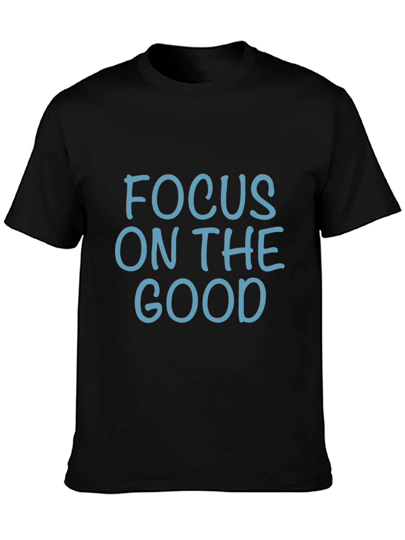 Focus On The Good Graphic Black T-Shirt