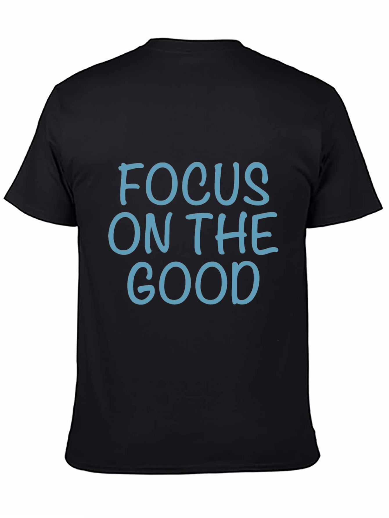 Focus On The Good Graphic Black T-Shirt