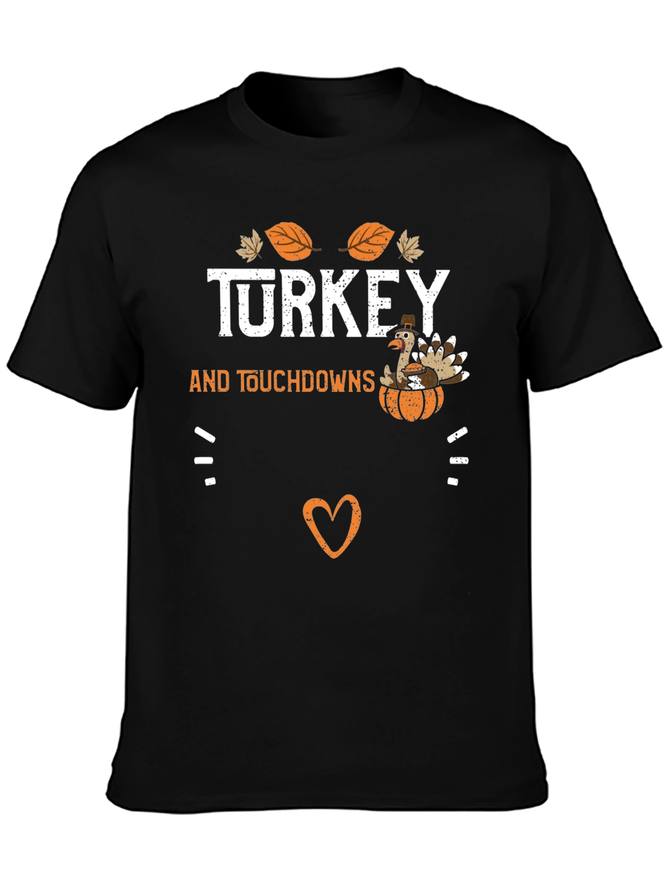 Turkey and Touchdowns Thanksgiving T-Shirt